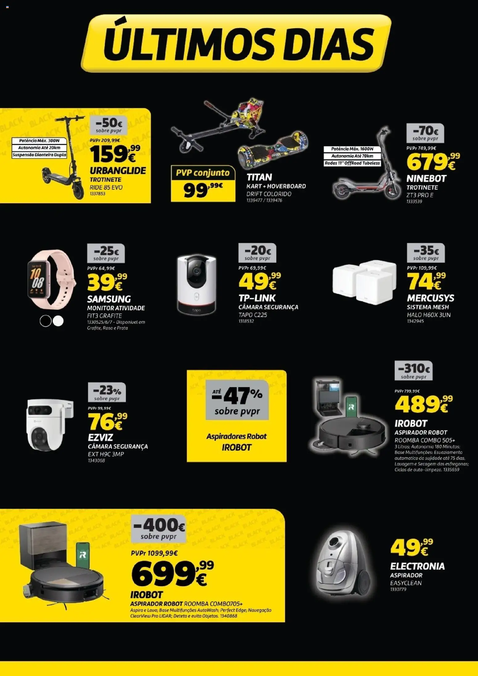 Radio Popular - Black Friday │ válido de 25.11.2025 | Página: 10 | Produtos: Monitor, Suspensão, Trotinete, Base