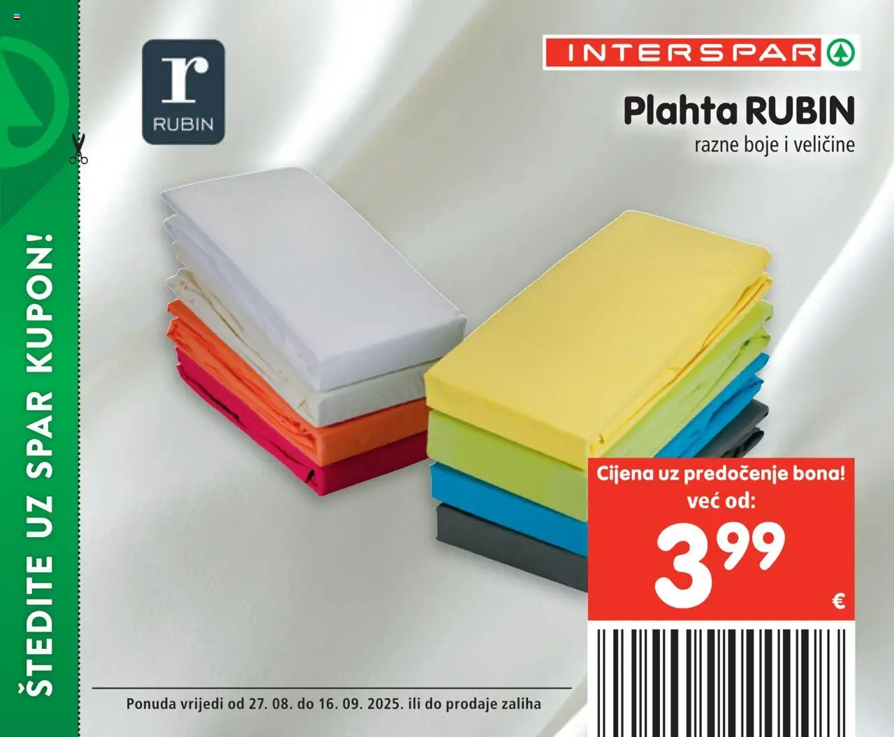 Interspar katalog | vrijedi od 27.08.2025 | Stranica: 37 | Proizvodi: Plahta