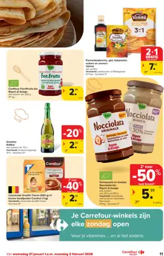 Carrefour market folder week 4 - Voorbeeld van een folder van Carrefour market, geldig van 21.01.2026 | Pagina: 11 | Producten: Koekjes, Fruit, Halloween tök, Gyömbérsör