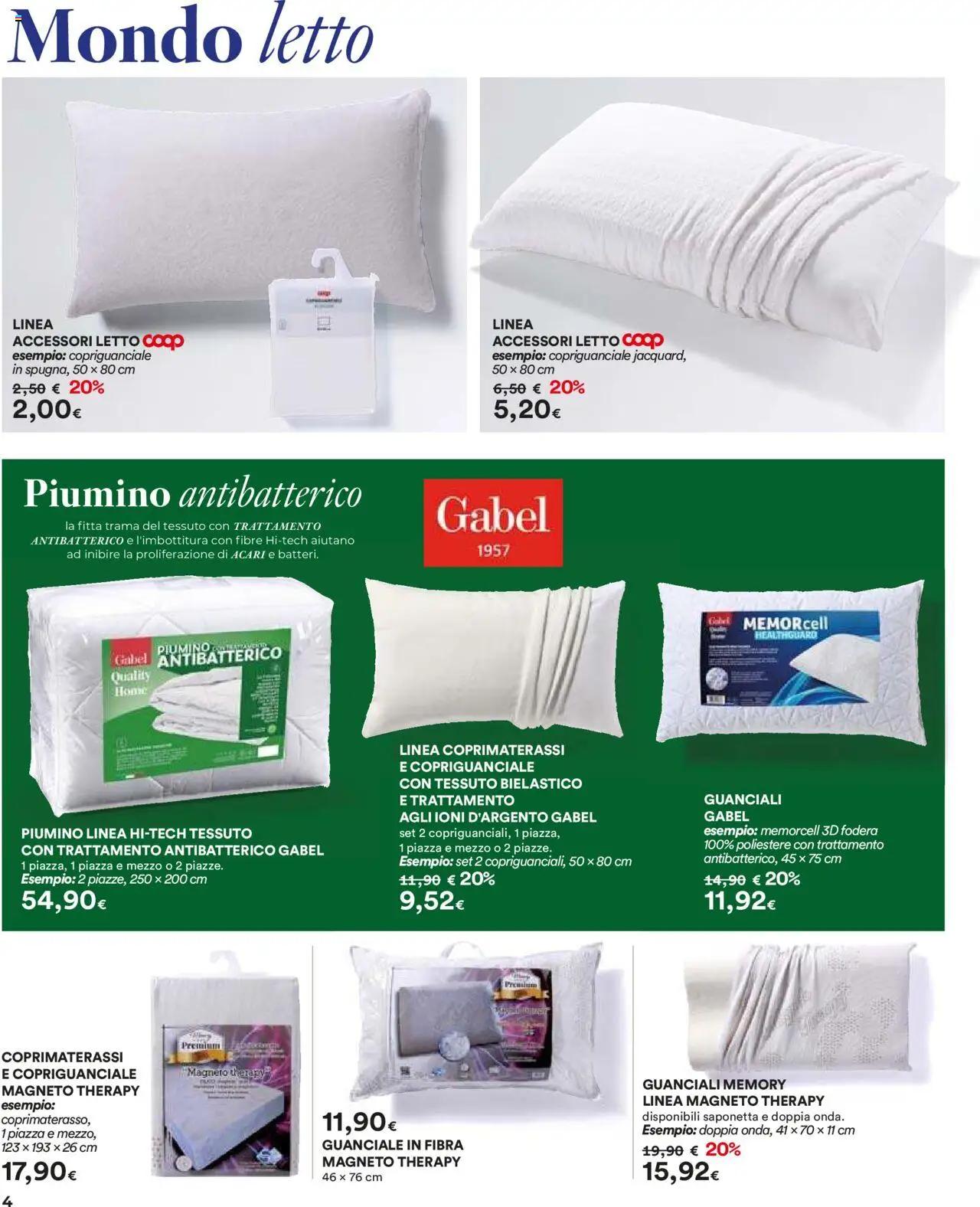 Volantino Ipercoop del 16.10.2025 | Pagina: 4 | Prodotti: Saponetta, Letto, Guanciale