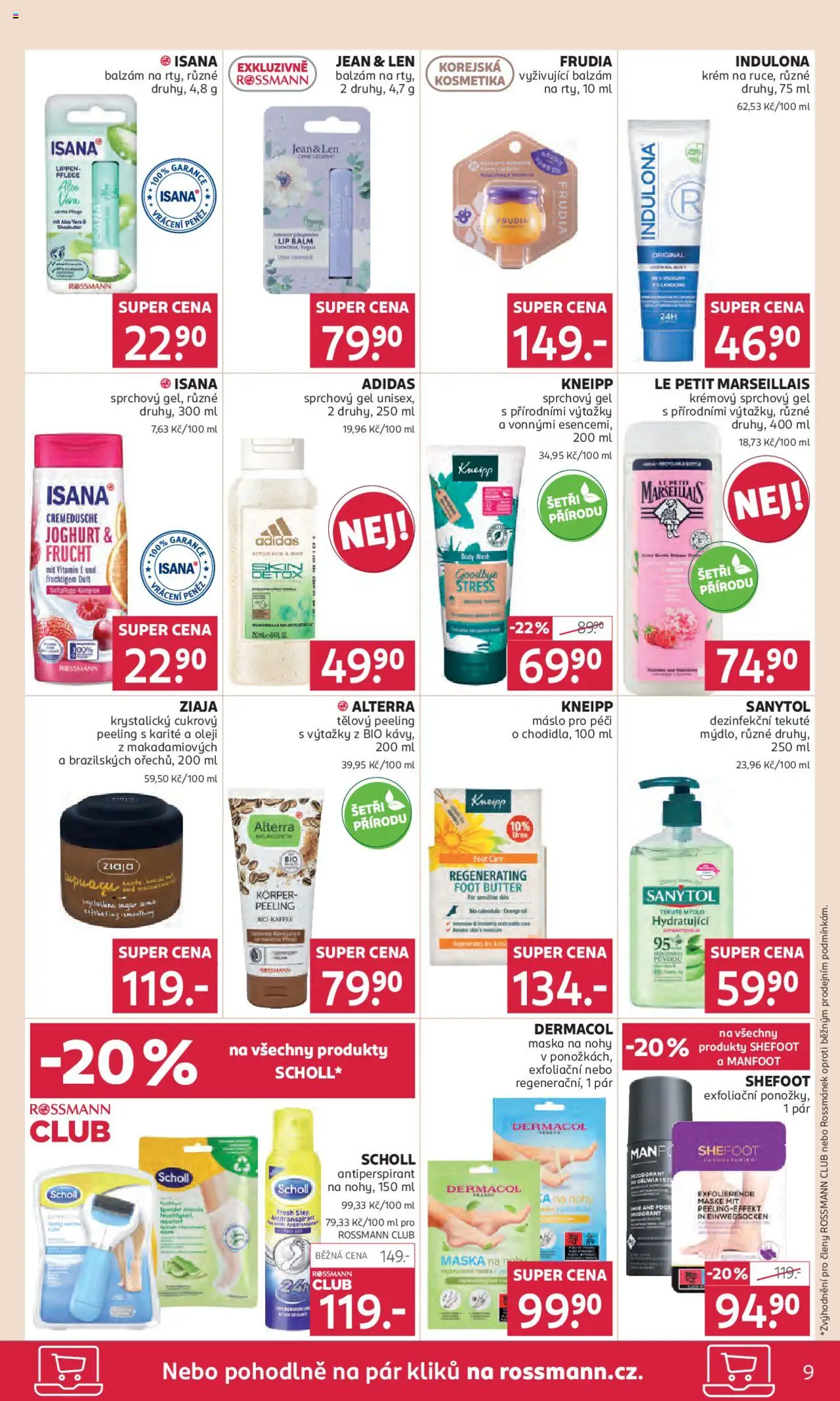 Rossmann leták od 27.08.2025 | Strana: 9 | Produkty: Mýdlo, Sprchový gel, Ziaja, Maska