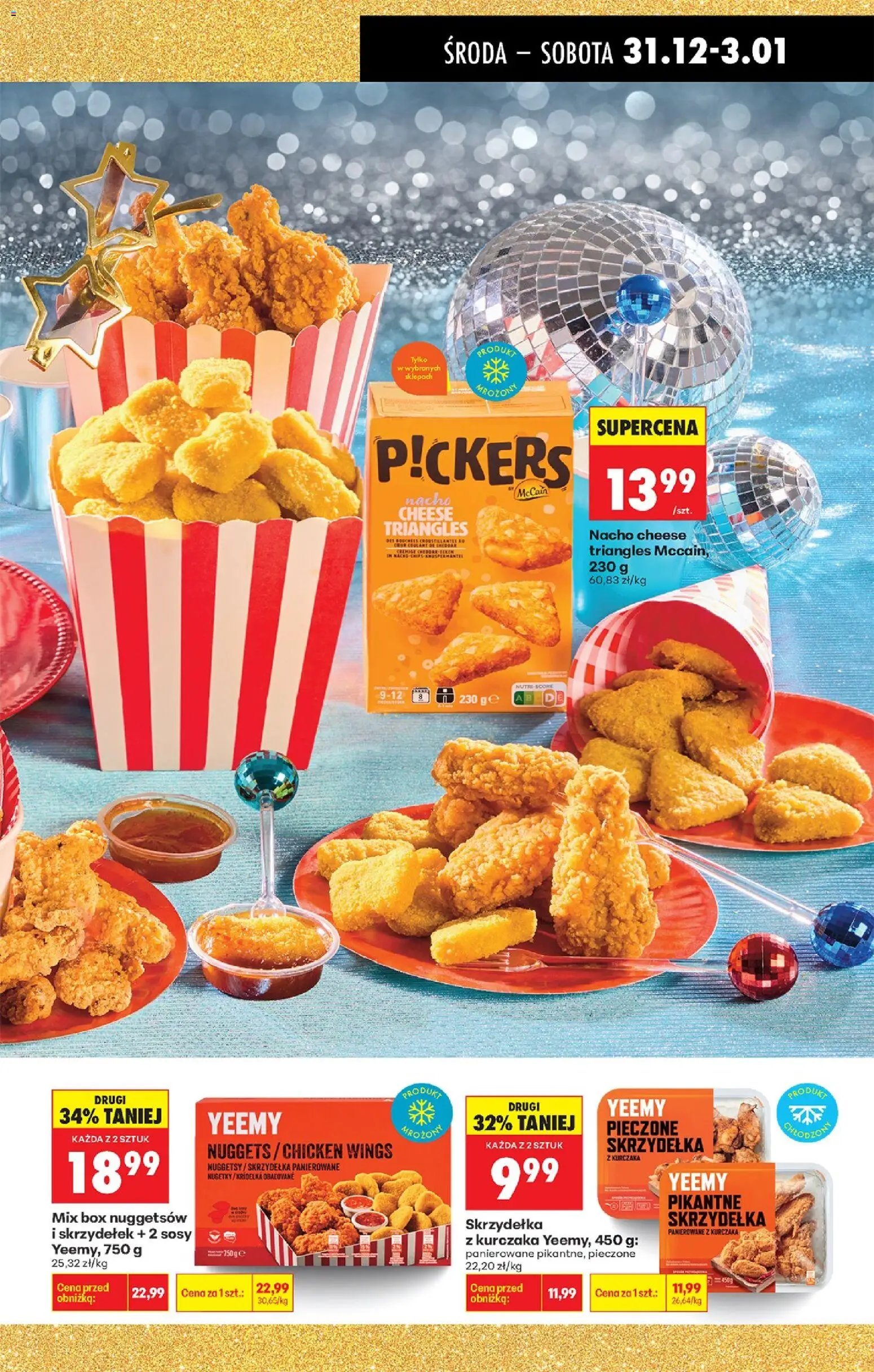 Biedronka gazetka - Oferta w tym tygodniu od 31.12.2025 | Strona: 11 | Produkty: Skrzydełka z kurczaka, Nuggets