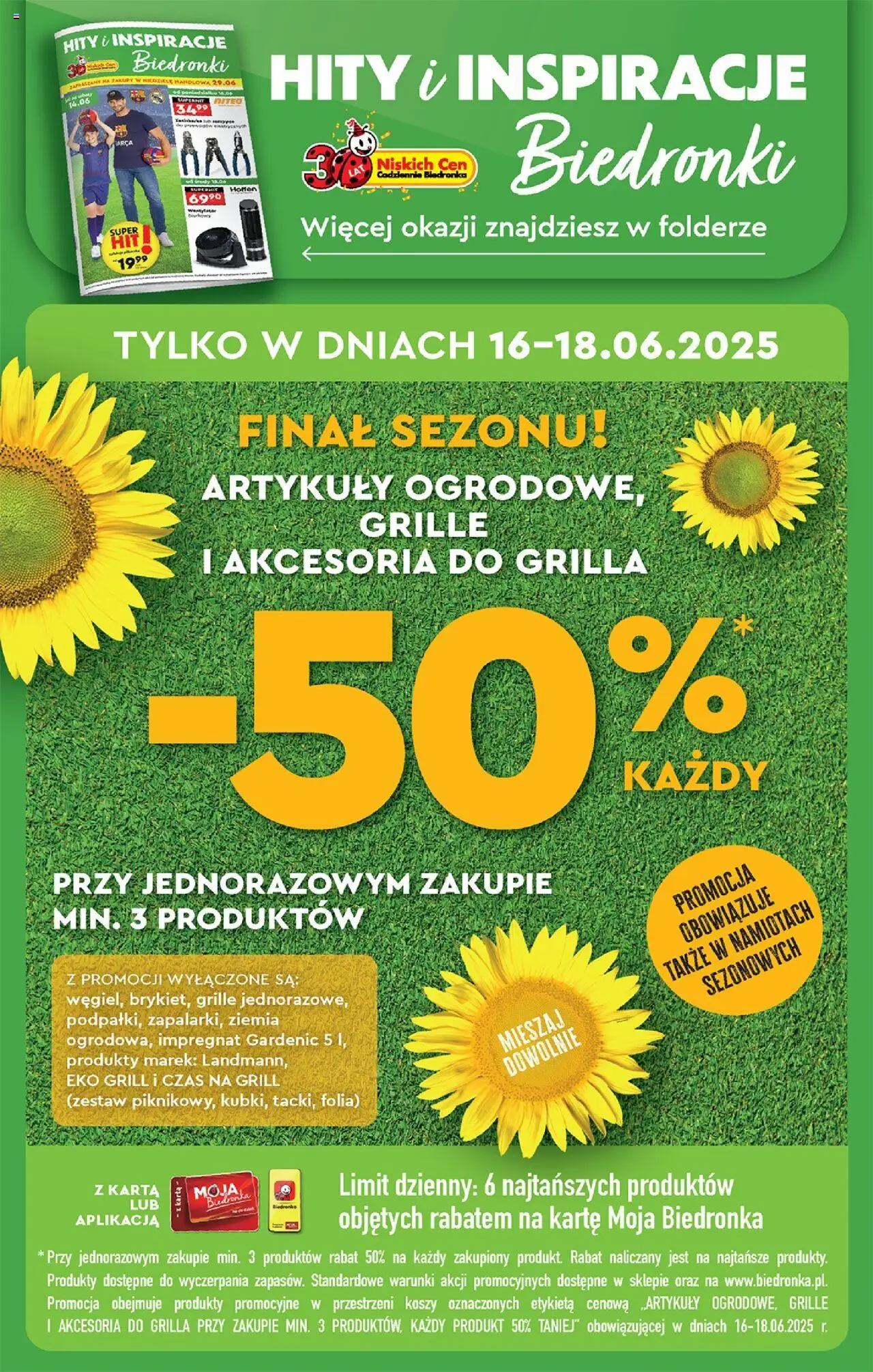 Biedronka gazetka od 16.06.2025 | Strona: 74 | Produkty: Karta, Grill, Wentylator, Ziemia
