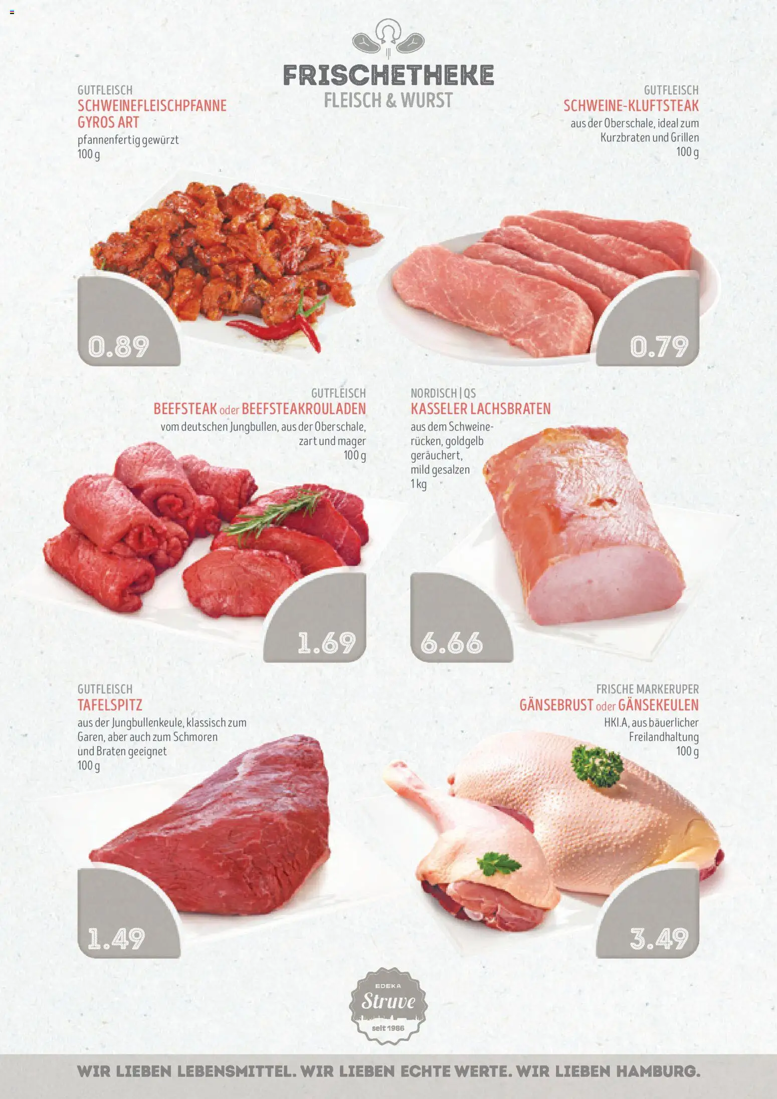 Edeka Struve Prospekt 	 – gültig ab 10.11.2025 | Seite: 4 | Produkte: Tafelspitz, Gyros, Wurst, Fleisch