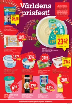 ÄKTA GREKISK YOGHURT, LARSA FOODS • 400-500g Olika sorter • Gäller ej 10% Jämförpris 37:54-46:93 kr/kg Lägsta 30-dgrspris 22:90 kr - Förhandsvisning av reklamblad från butik Willys aktuell från 16.03.2026 | Sida: 5