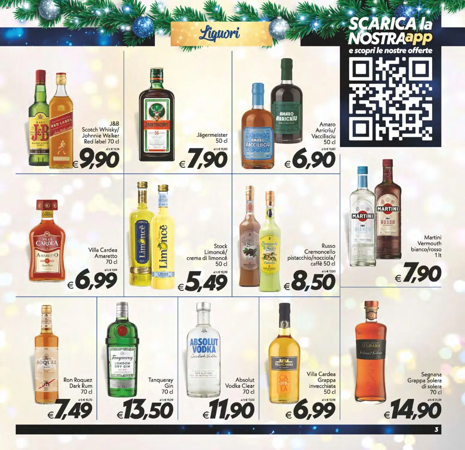 Volantino SuperConveniente del 27.12.2025 | Pagina: 3 | Prodotti: Crema, Rum, The, Grappa