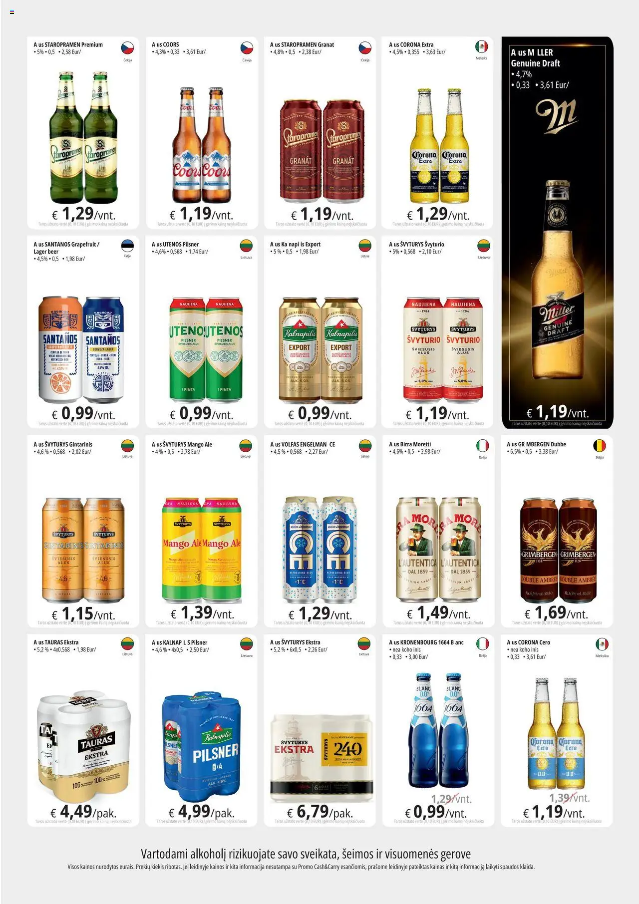 ePromo - Leidinys - Gėrimai│galioja nuo 29.08.2025 | Puslapis: 3 | Prekių: Alus