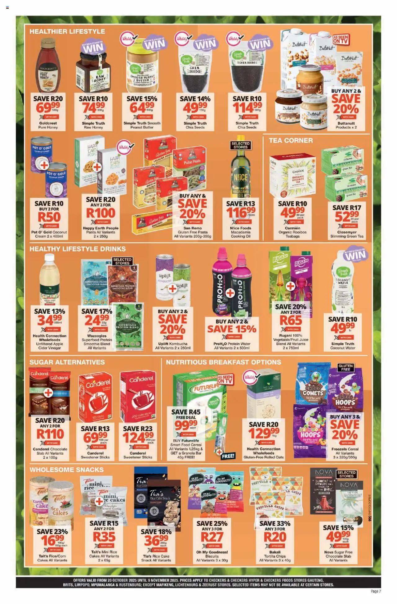 New Checkers catalogue – valid from 20.10.2025 | Page: 7 | Products: Cider, Oats, Chips, Cream