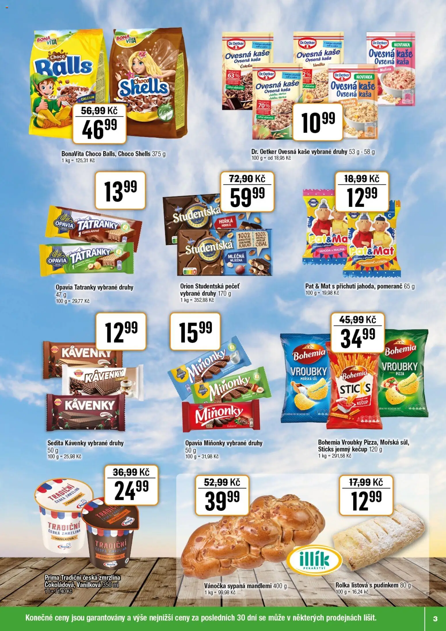 Tempo leták od 05.11.2025 | Strana: 3 | Produkty: Pizza, Bonbóny, Zmrzlina, Studentská pečeť