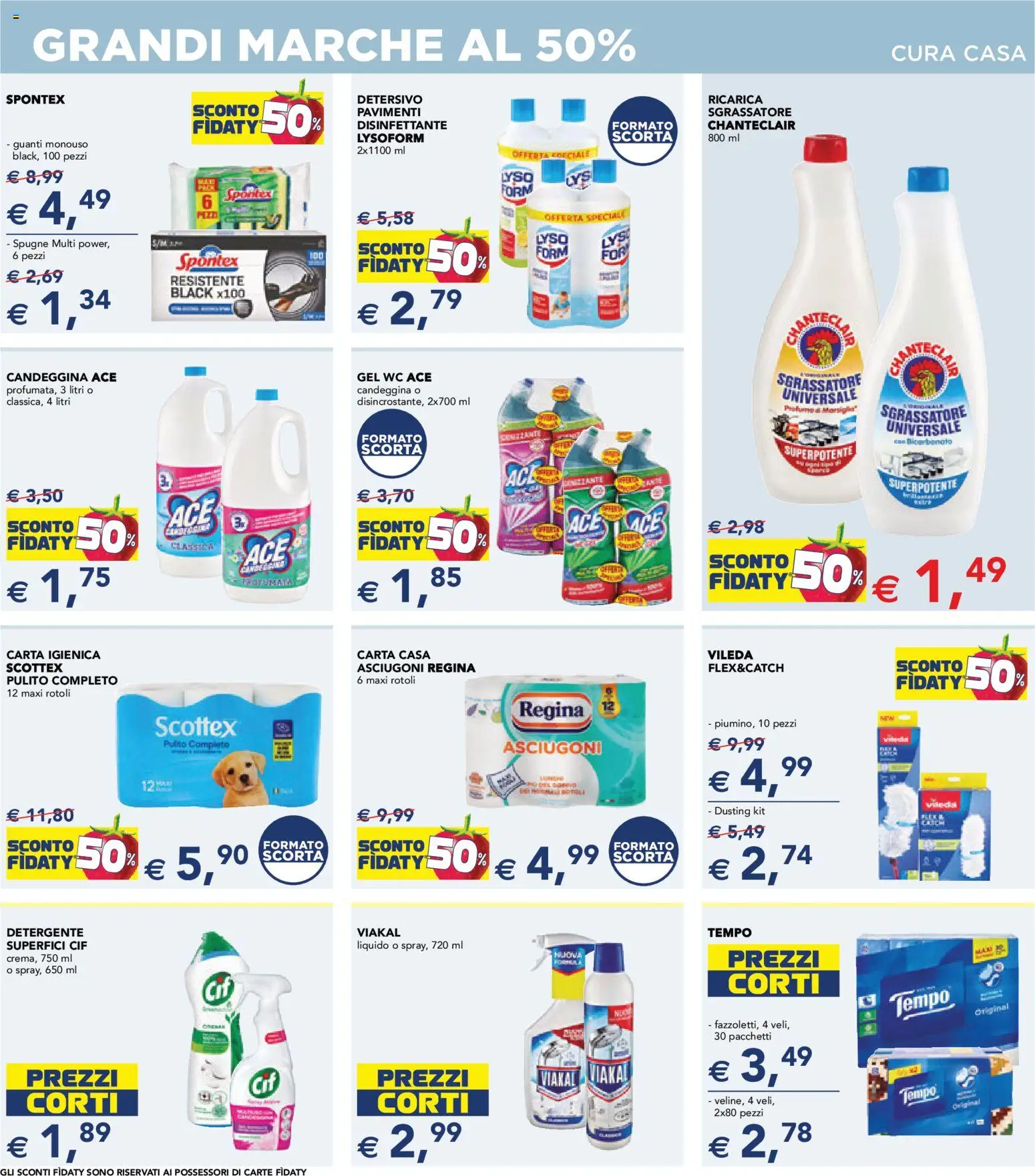 Volantino Esselunga S del 29.01.2026 | Pagina: 11 | Prodotti: Detergente, Bicarbonato, Sgrassatore, Guanti