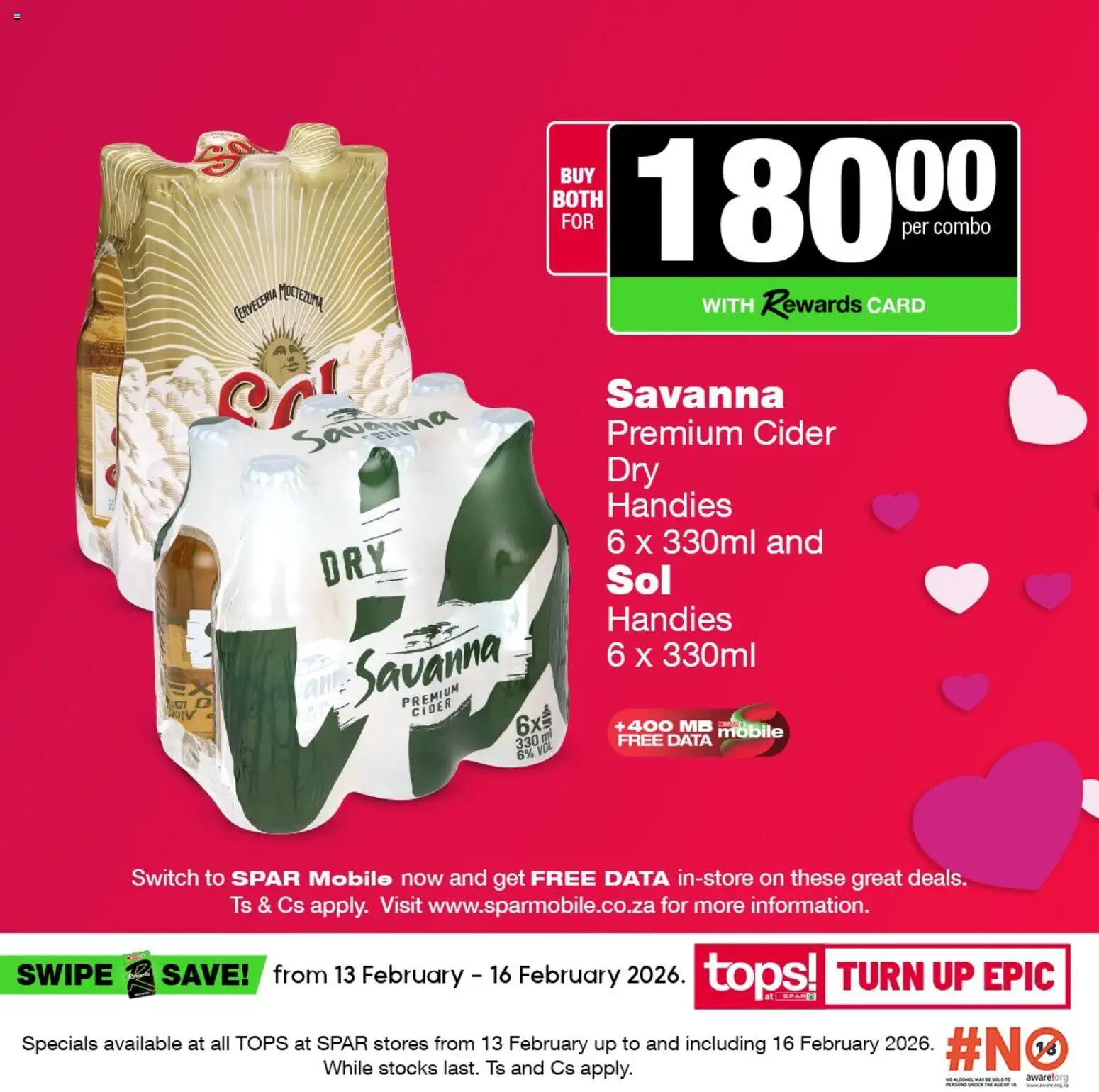 New Tops at Spar catalogue – valid from 13.02.2026 | Page: 5 | Products: Data, Cider, Switch