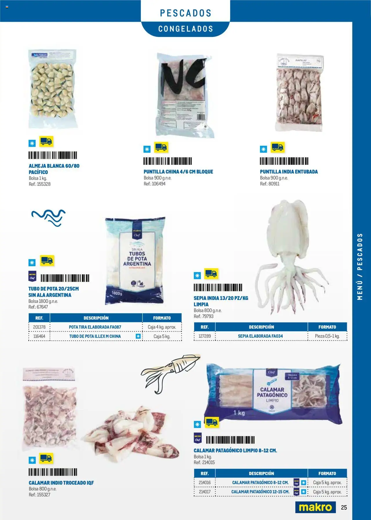 Makro - Menú y Barra Centro │ válido desde el 08.09.2025 | Página: 25 | Productos: Bolsa, Caja