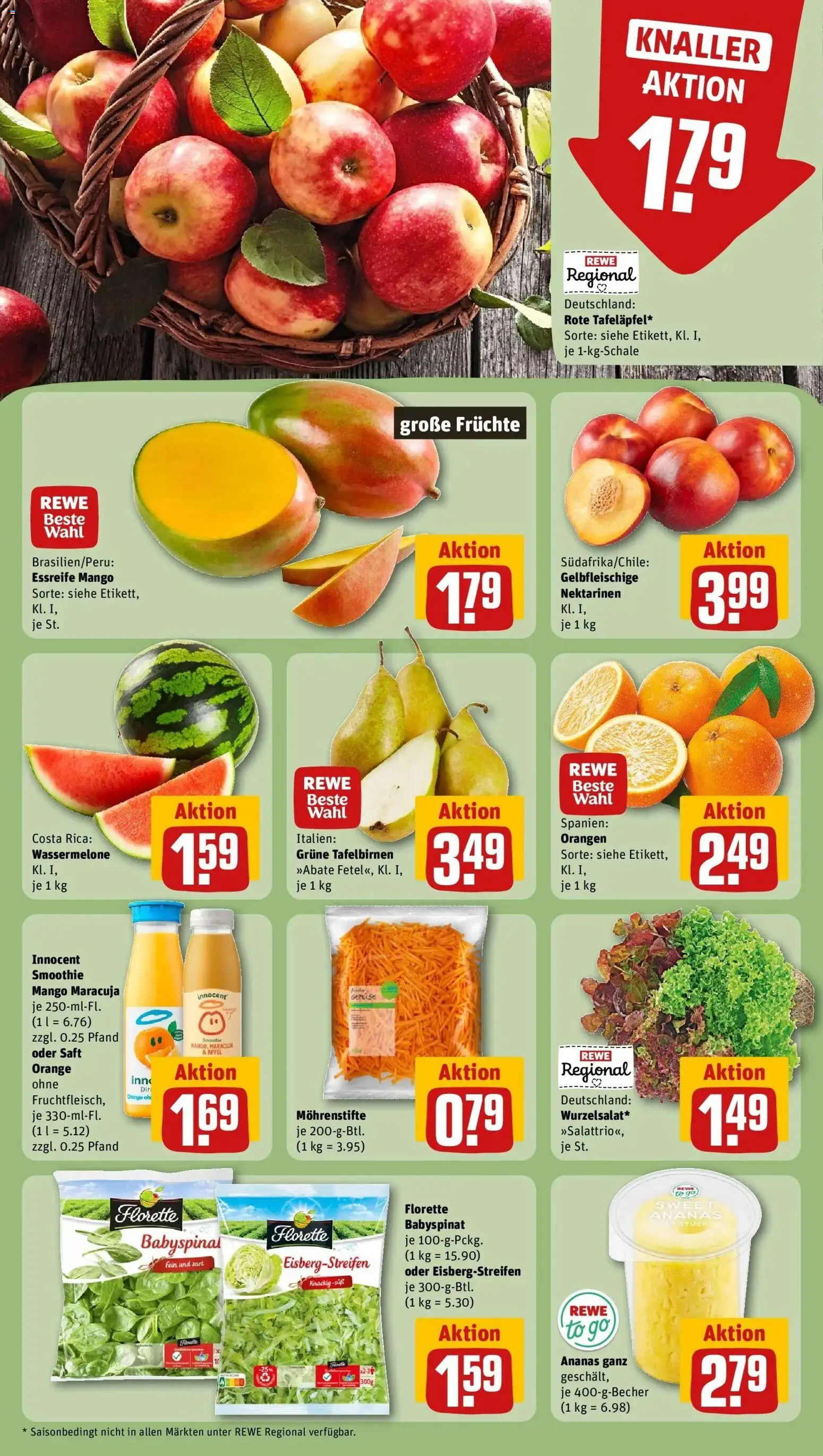 Rewe Prospekt Köln / Nippes	 – gültig ab 09.03.2026 | Seite: 6 | Produkte: Nektarinen, Orangen, Gemüse, Wassermelone