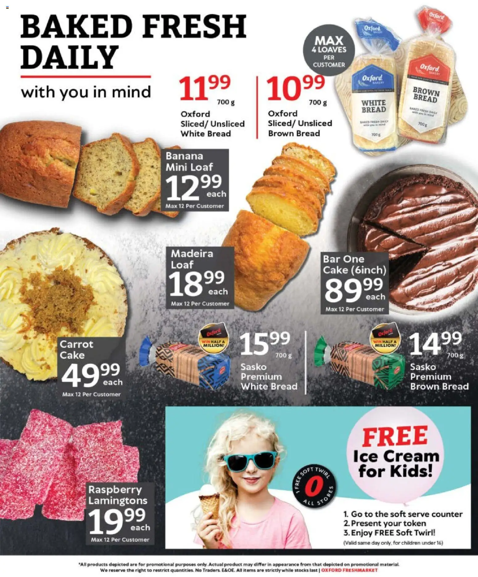 New Oxford Freshmarket catalogue – valid from 12.11.2025 | Page: 19 | Products: Cake, Bread, Cream, Ice cream