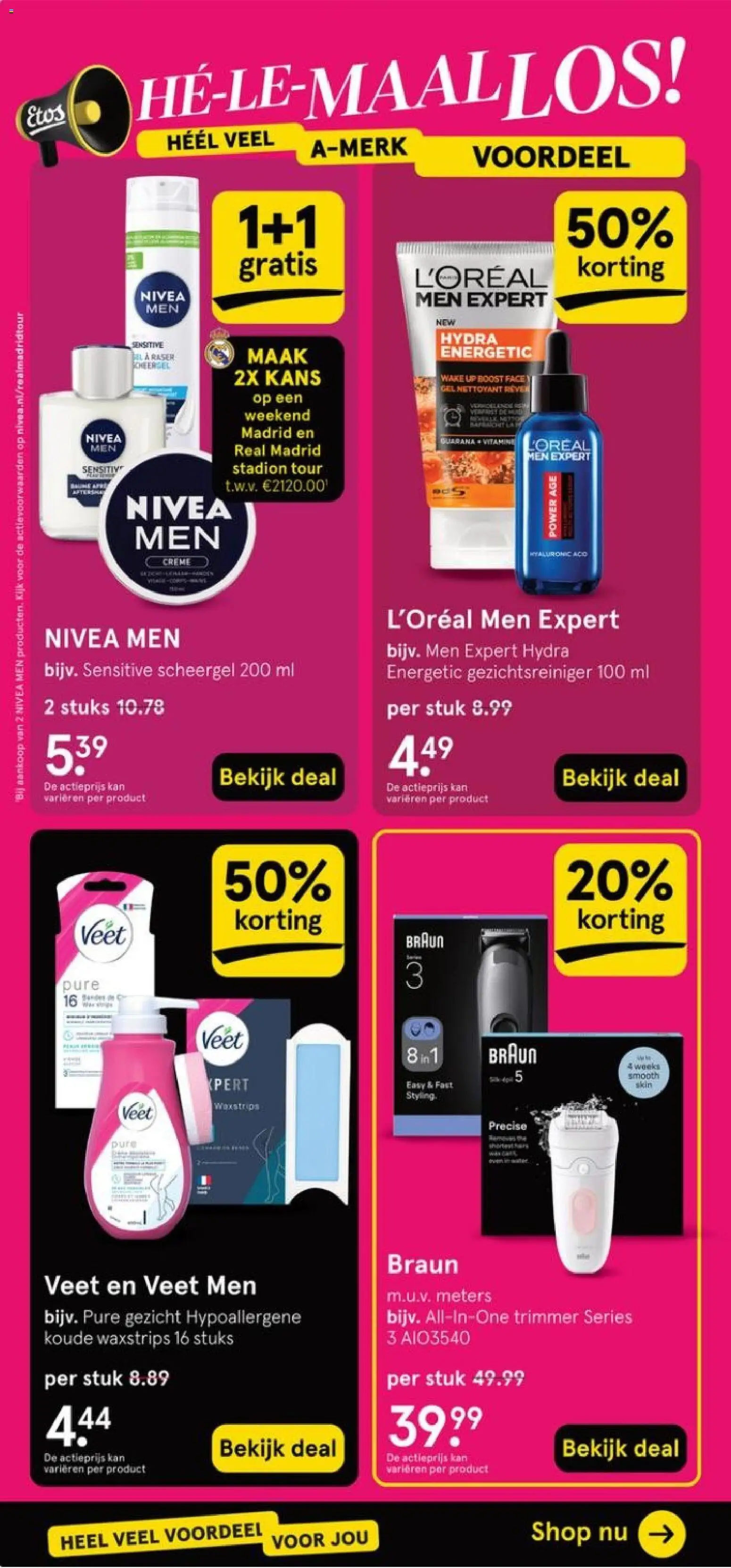 {H1} | Pagina: 12 | Producten: Trimmer, Kan, Gel, Crème