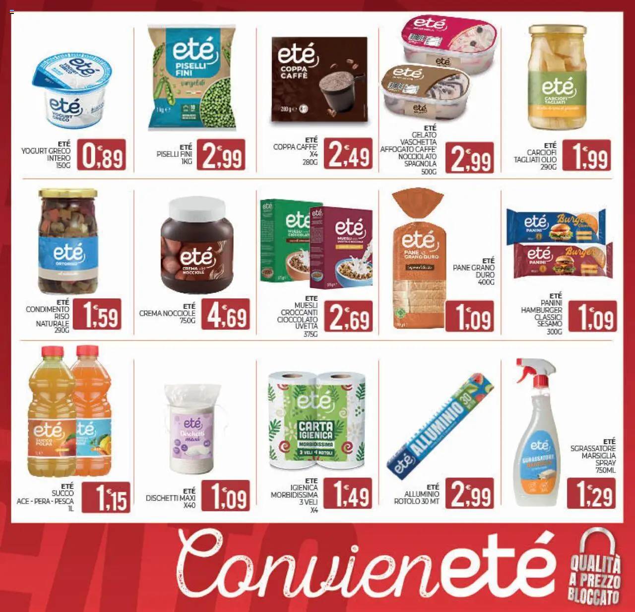 Volantino Eté del 19.08.2025 | Pagina: 19 | Prodotti: Yogurt greco, Pane, Tè, Pera