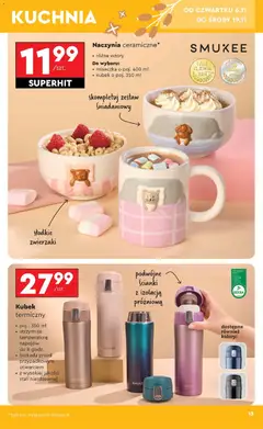 Pogląd oferty "Kubek termiczny, poj.: 350 ml, utrzymuje temperaturę napojów do 8 godz., blokada przed przypadkowym otwarciem, z wysokiej jakości stali nierdzewnej, podwójne ścianki z izolacją próżniową, dostępne również kolory" - ważna od 03.11.2025 | Strona: 13