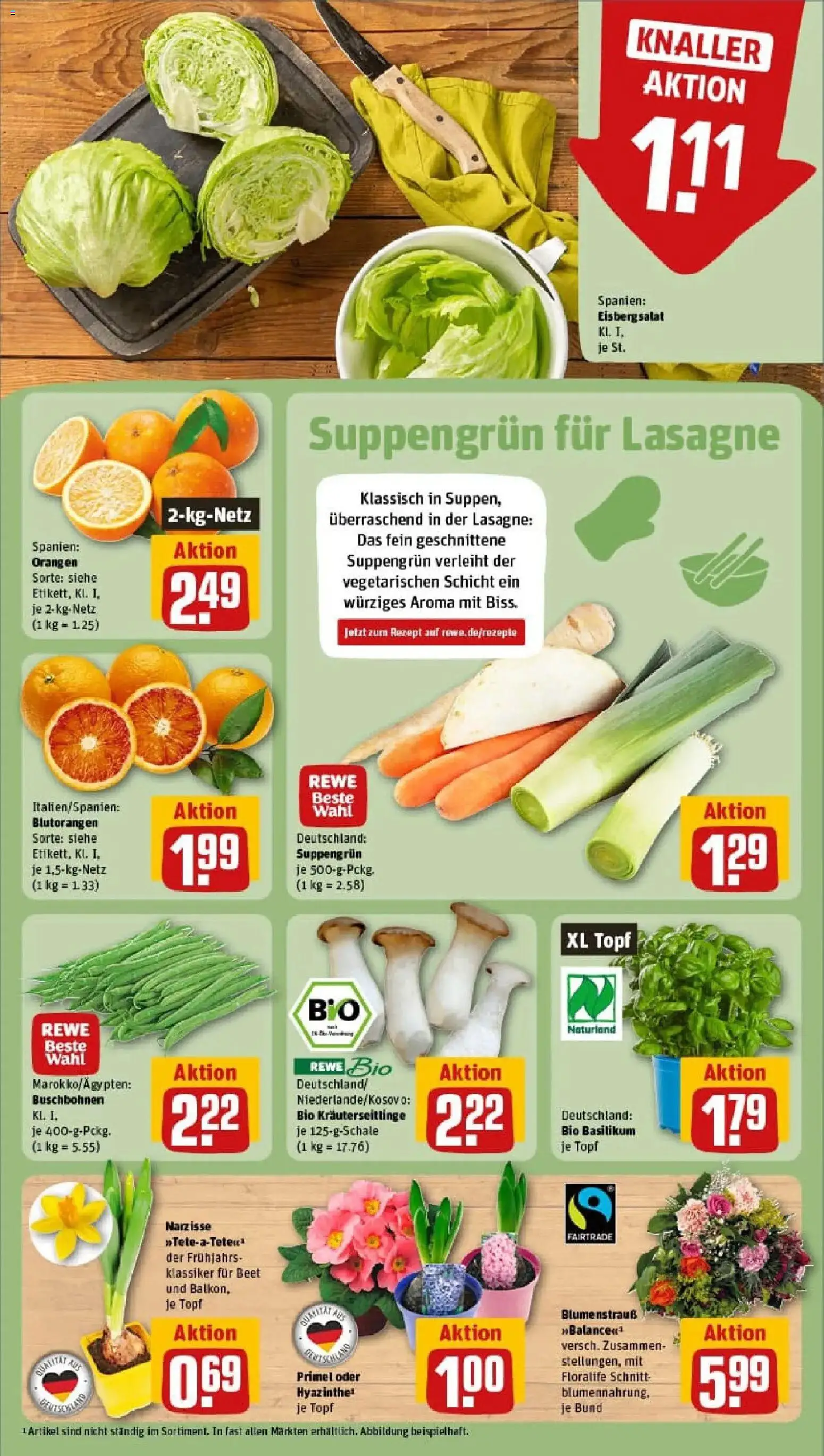 Rewe prospekt Müllheim	 – gültig ab 18.01.2026 | Seite: 9 | Produkte: Orangen, Eisbergsalat, Salat