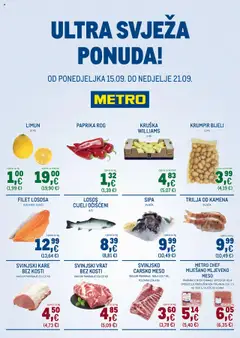 Metro - Ultra svježa ponuda - Pregled kataloga iz trgovine Metro, vrijedi od 15.09.2025
