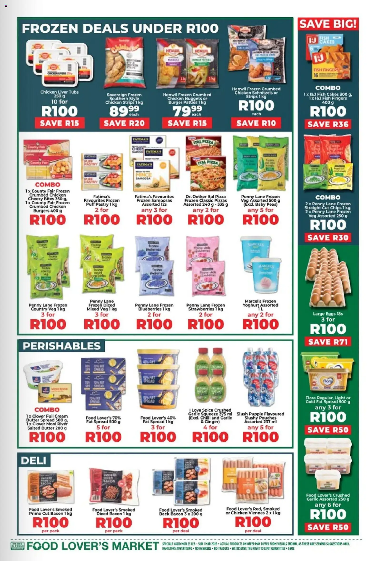 New Food Lover's Market catalogue – valid from 23.02.2026 | Page: 7 | Products: Yoghurt, Butter, Strawberries, Bacon