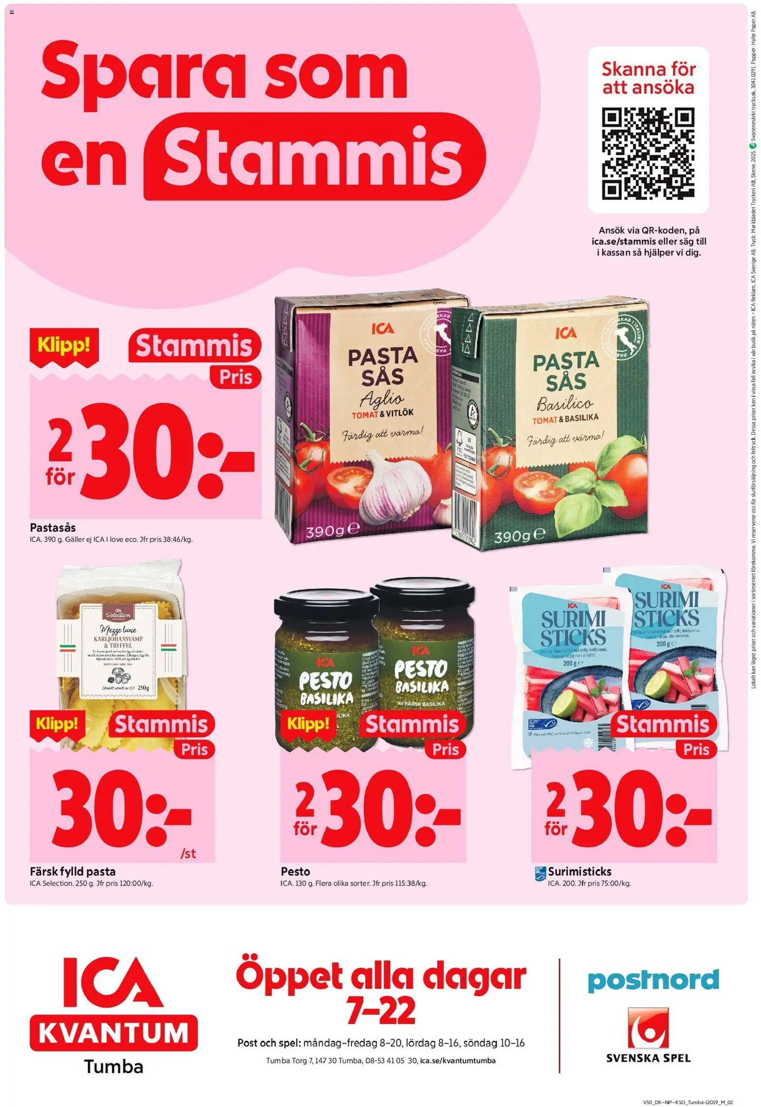 ICA Kvantum reklamblad aktuell från 08.12.2025 | Sida: 10 | Produkter: Såg, Paj, Papper, Pasta
