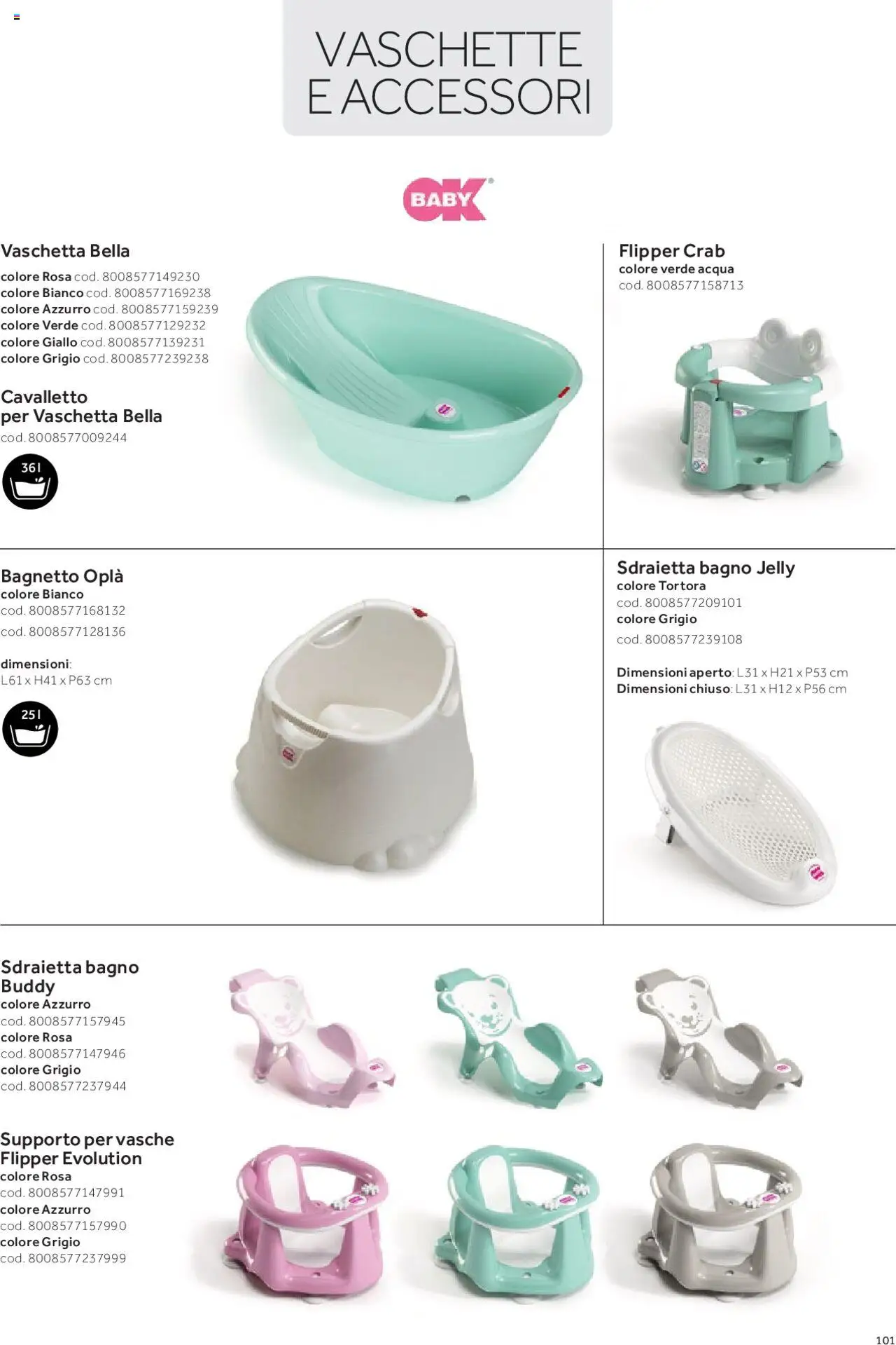 Volantino Prenatal del 01.01.2025 | Pagina: 10 | Prodotti: Acqua, Bagnetto, Bagno, Vaschette