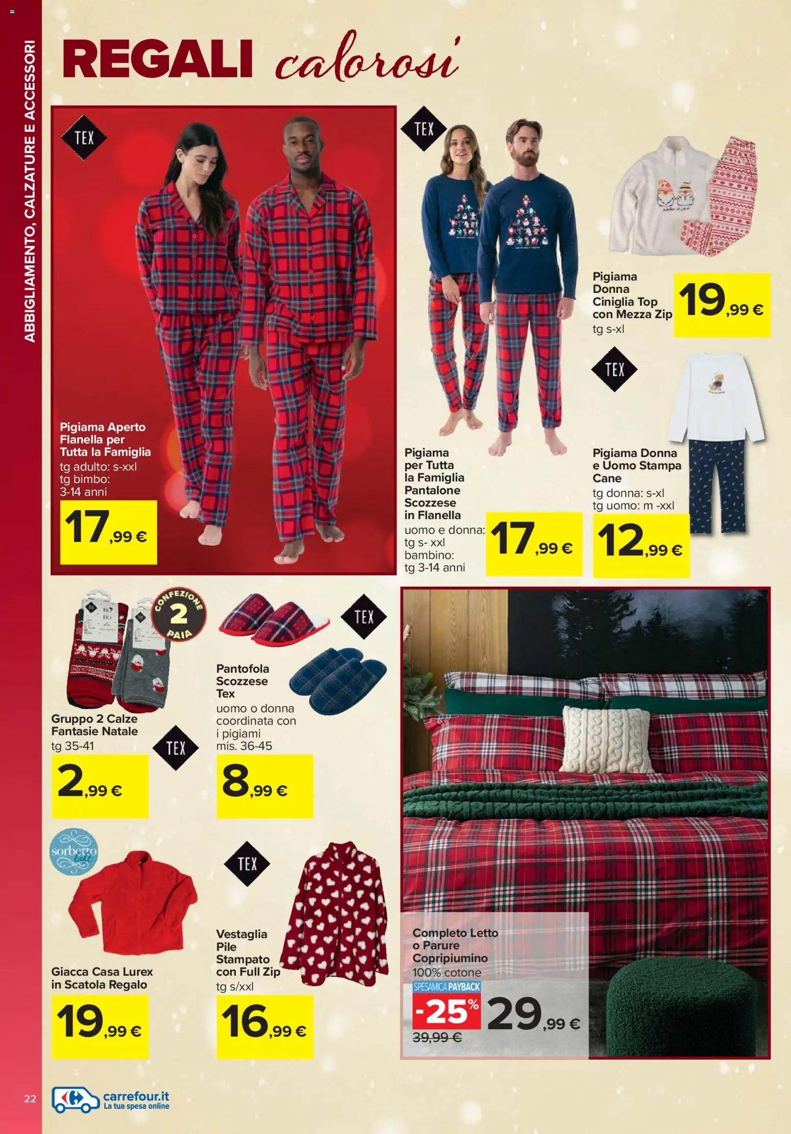 Volantino Carrefour del 13.11.2025 | Pagina: 22 | Prodotti: Giacca, Top, Stampa, Letto
