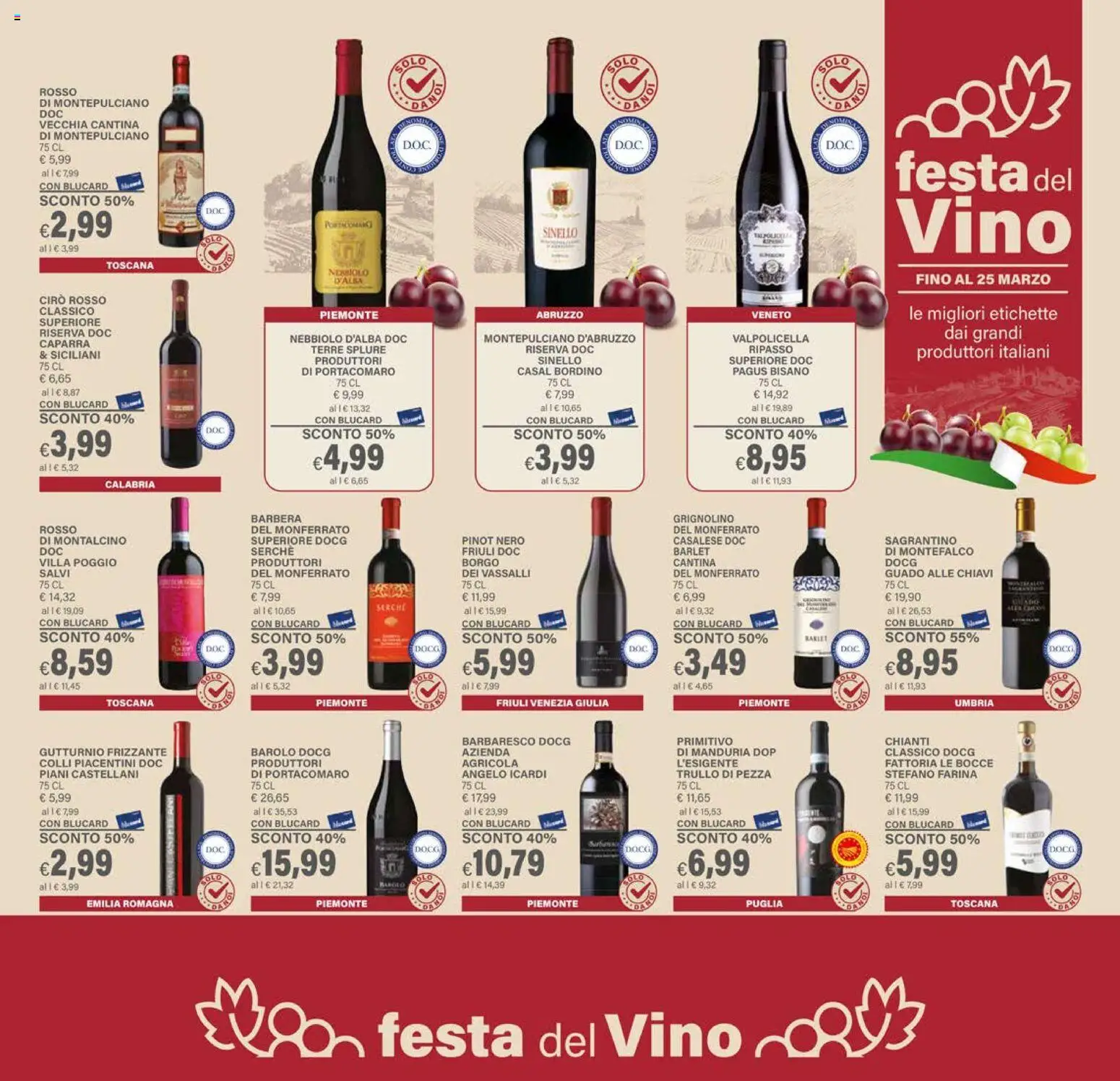 Volantino Il Gigante del 19.02.2026 | Pagina: 15 | Prodotti: Vino, Farina