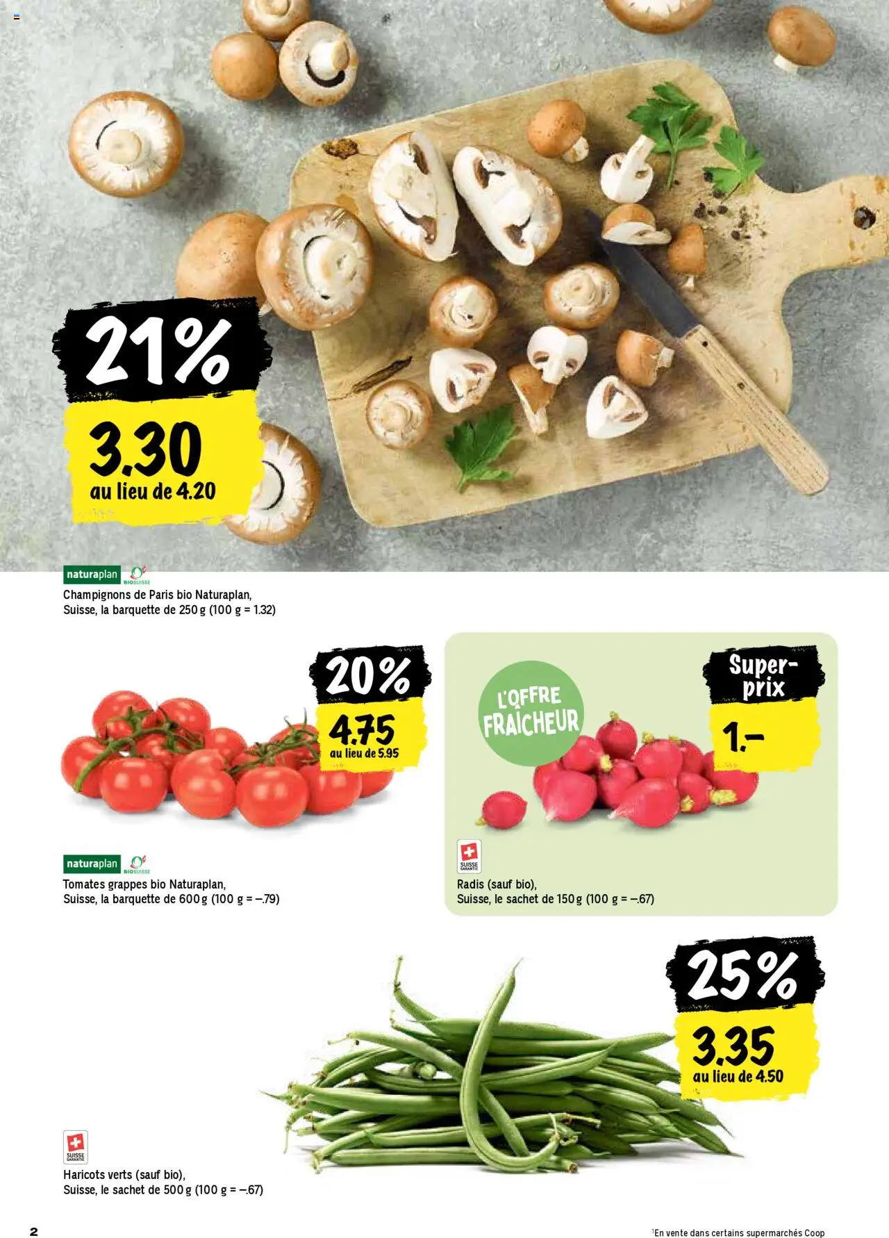 Coop - Les actions de la semaine ab 07.08.2025 | Seite: 2 | Produkte: Champignons