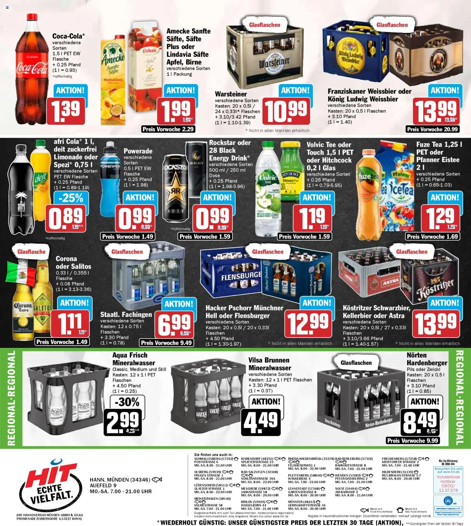 HIT Prospekt 	 – gültig ab 05.01.2026 | Seite: 19 | Produkte: Weißbier, Pils, Astra, Uhr