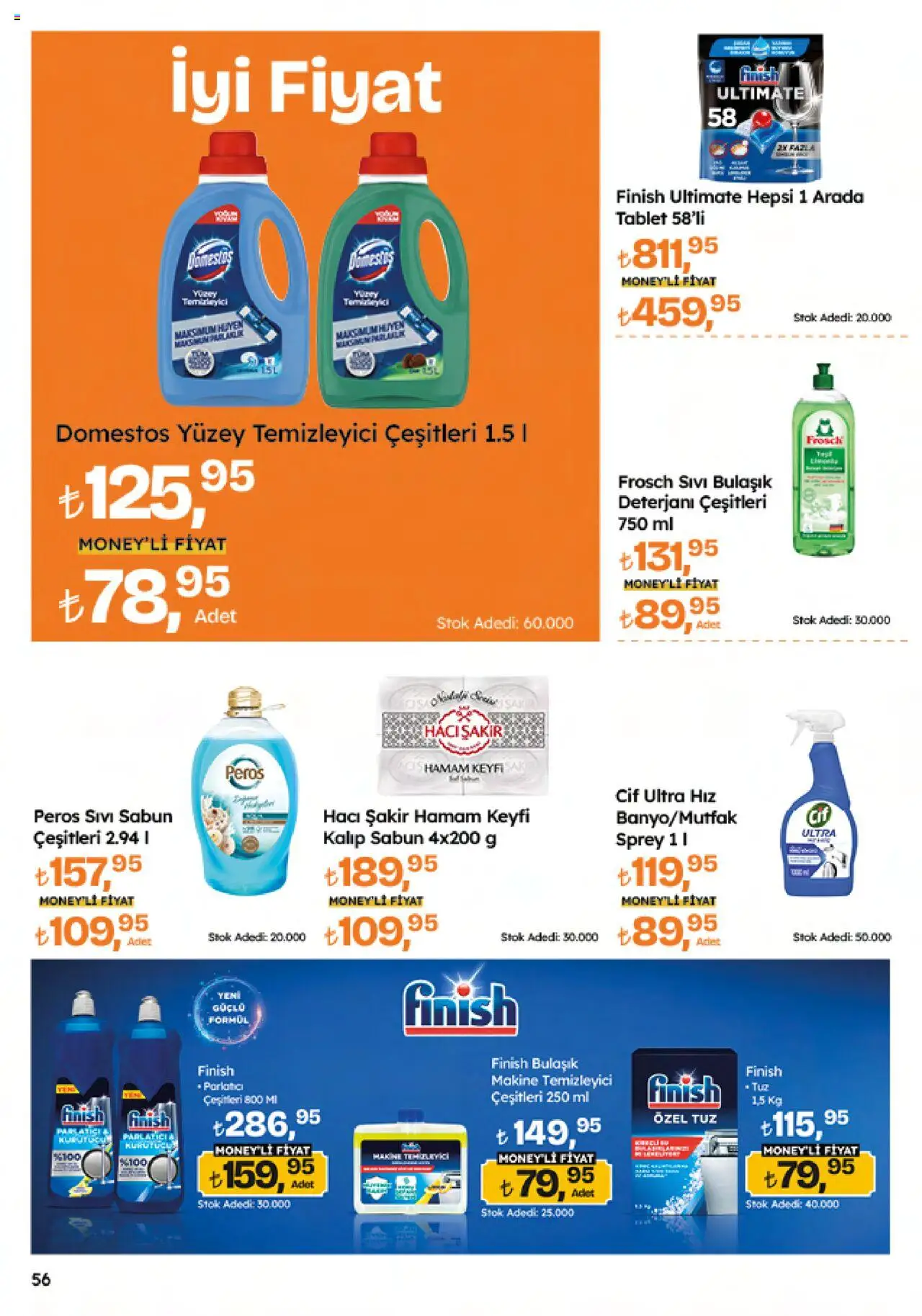 Migros Katalog - Migroskop - 09.10.2025 tarihinden itibaren geçerlidir | Sayfa: 56 | Ürünler: Sabun, Parlatıcı, Yüzey temizleyici, Tablet
