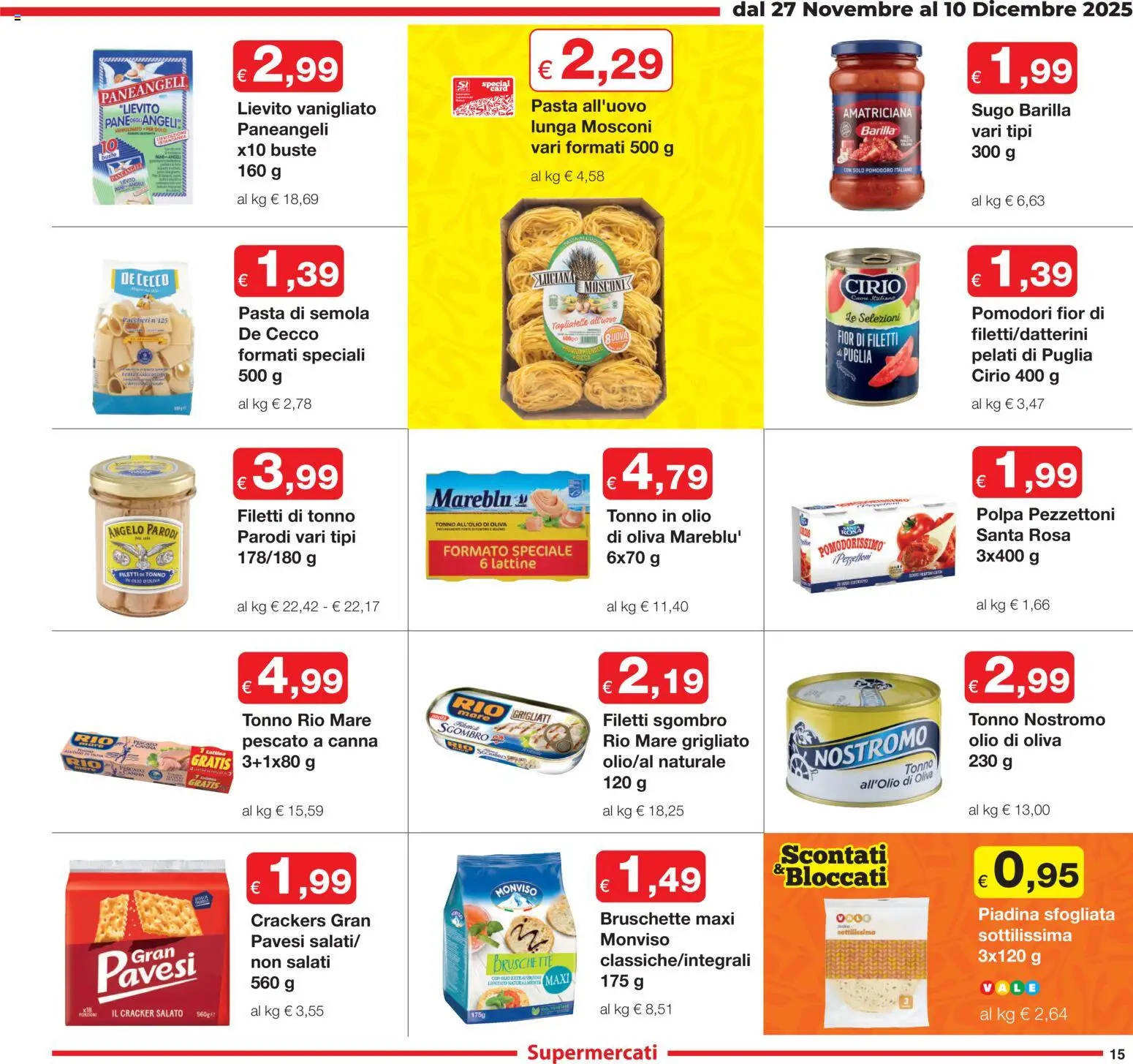 Volantino Sì con Te del 27.11.2025 | Pagina: 15 | Prodotti: Olio, Pasta, Paccheri, Olio di Oliva