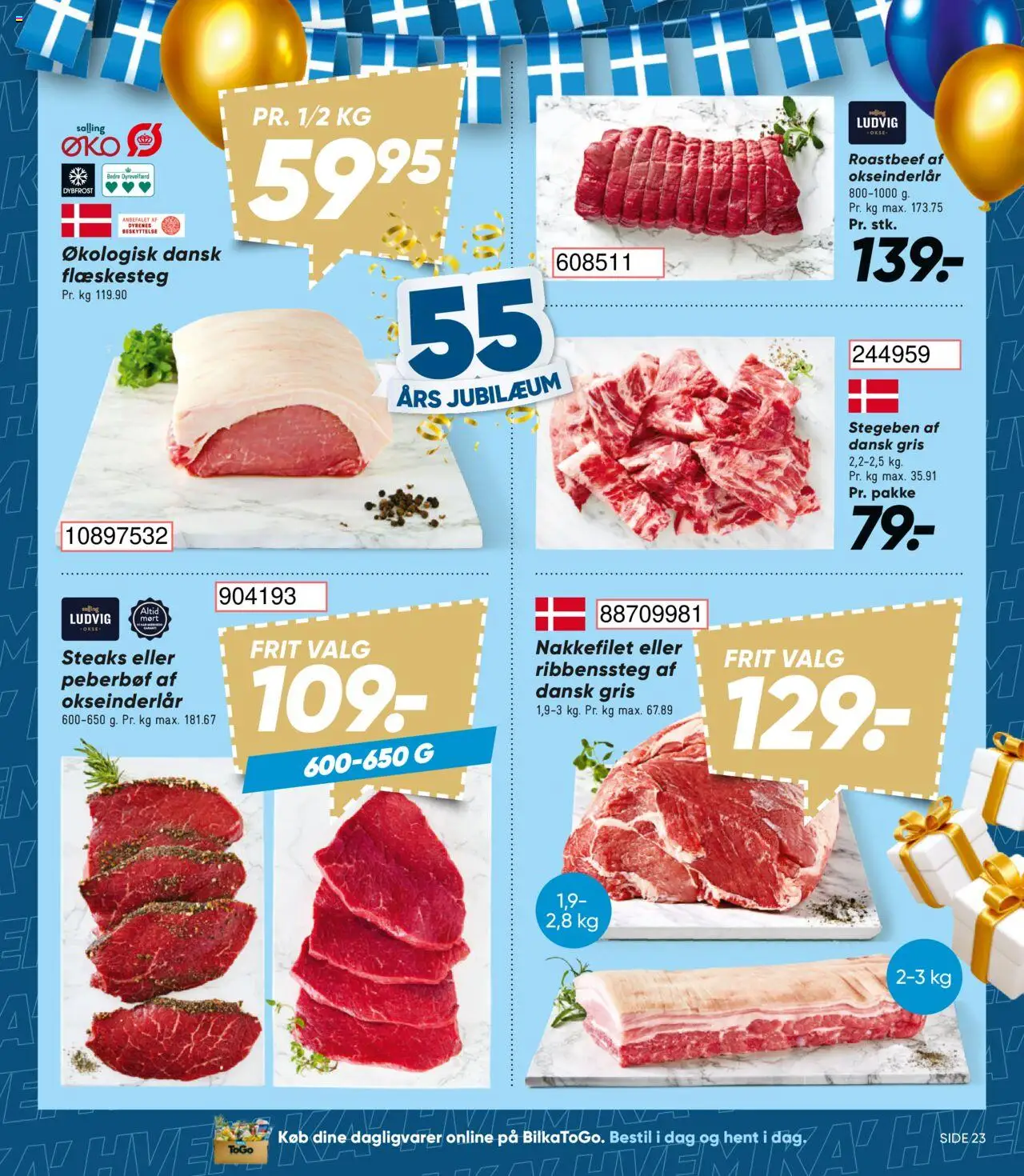 Bilka tilbudsavis – gyldig fra 03.10.2025 | Side: 27 | Produkter: Flæskesteg, Nakkefilet, Roastbeef