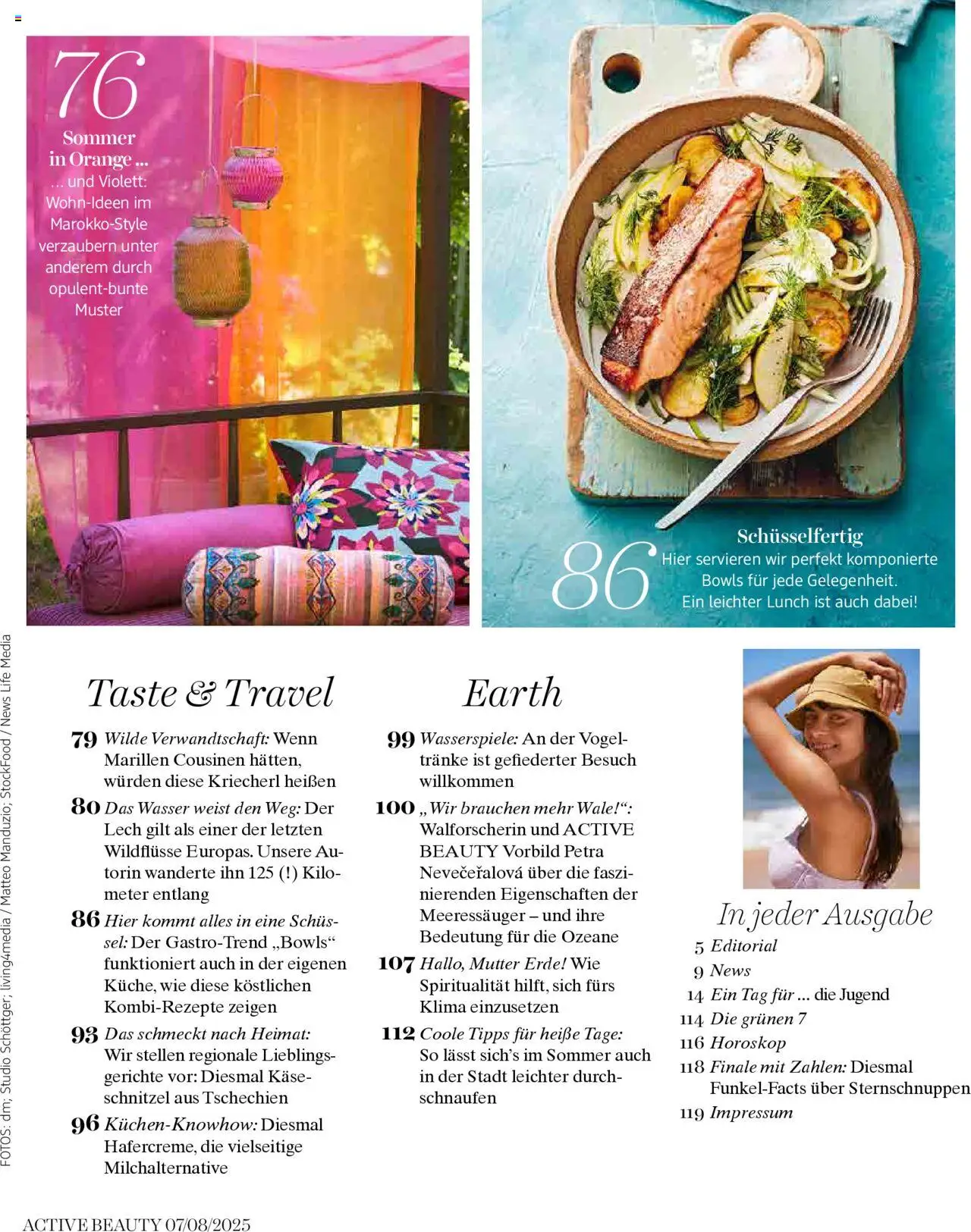 dm drogerie markt Active Beauty Magazin 07-08/2025 gültig ab 03.07.2025 | Seite: 7 | Produkte: Wasser, Käse
