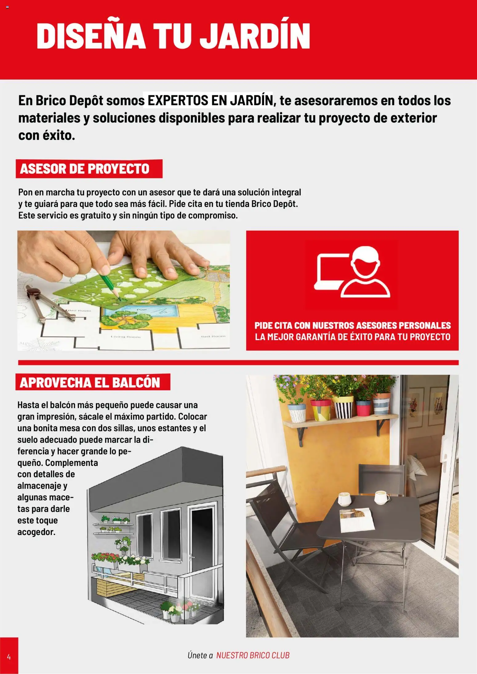 Brico Depôt folleto Jardín 2026 │ válido desde el 02.04.2026 | Página: 4 | Productos: Té, Almacenaje, Mesa