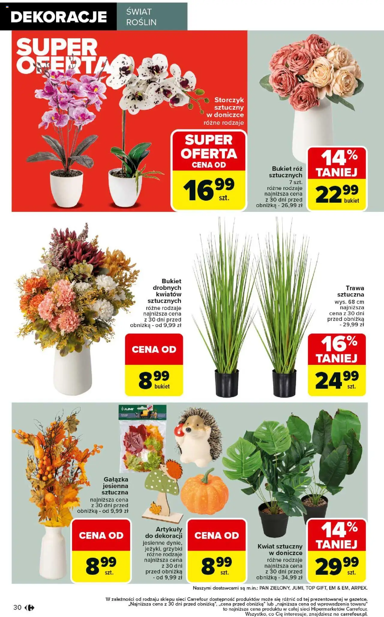 Carrefour Gazetka - Łap okazje od 11.09.2025 | Strona: 30 | Produkty: Top, Róż, Storczyk