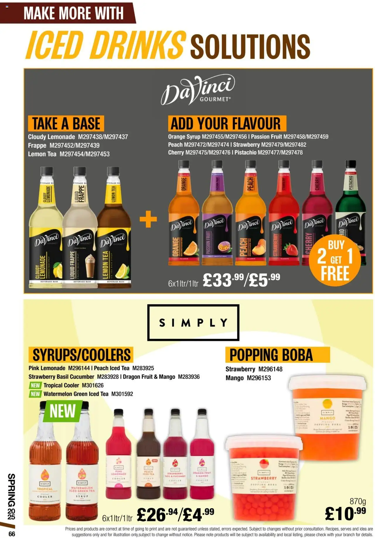  | Page: 66 | Products: Frappé, Mango, Strawberry, Cucumber
