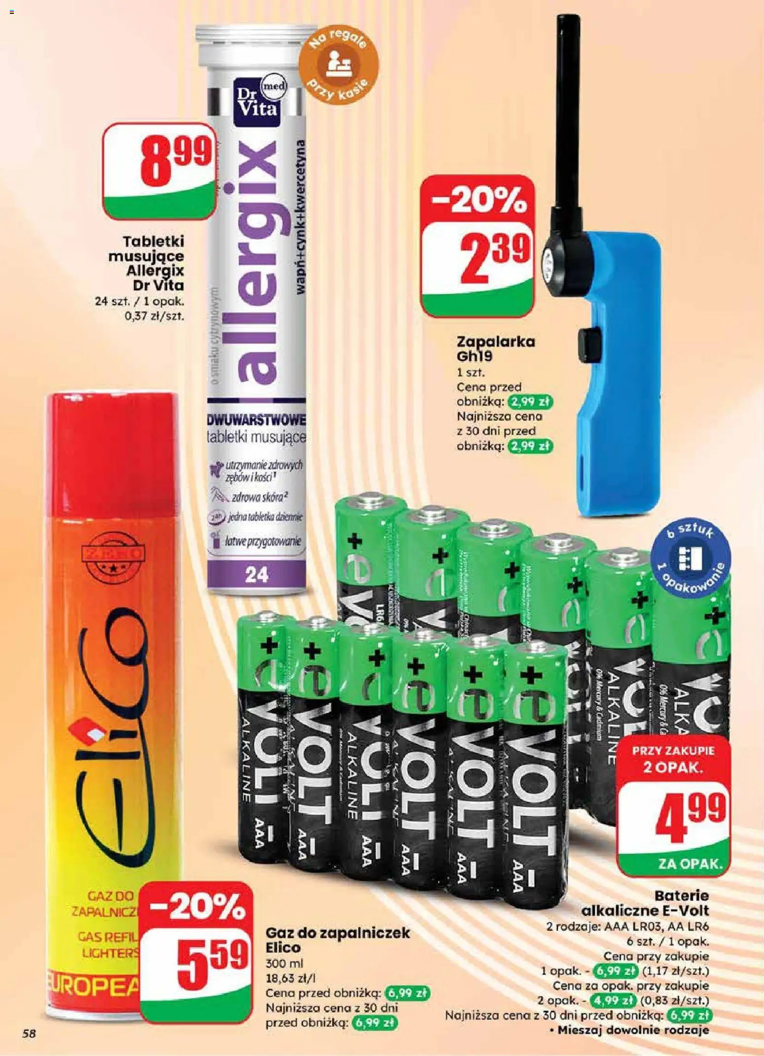 Dino Gazetka od 18.02.2026 | Strona: 58 | Produkty: Baterie, Pita