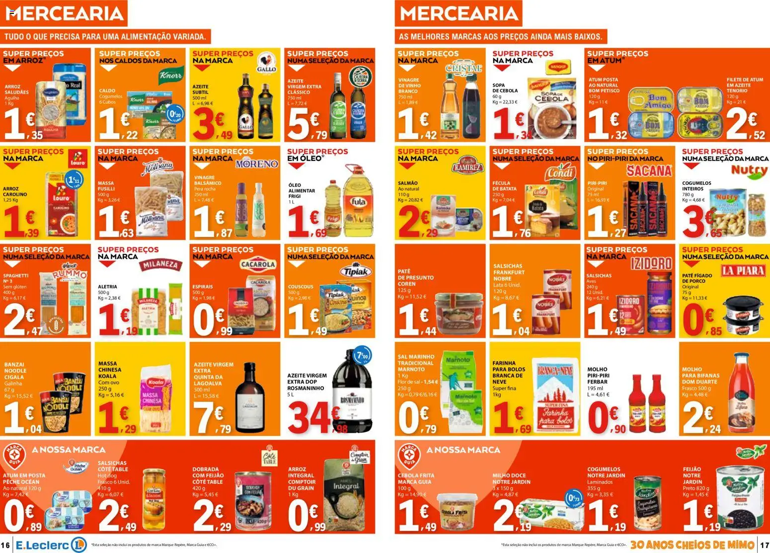 E.Leclerc folheto │ válido de 07.04.2026 | Página: 9 | Produtos: Azeite, Sal, Óleo, Cogumelos