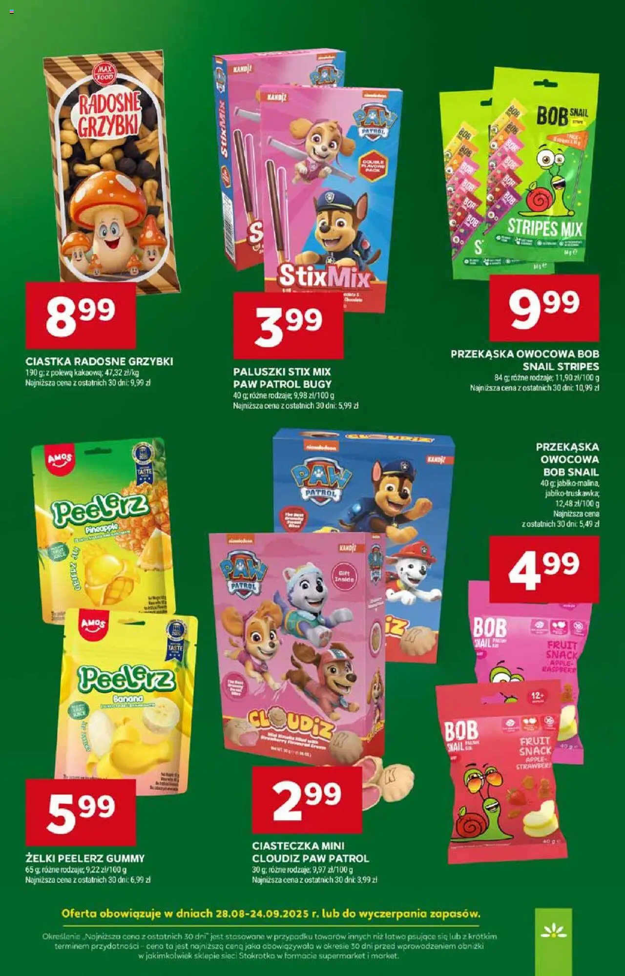 Stokrotka Gazetka od 18.09.2025 | Strona: 43 | Produkty: Stokrotka, Bób, Żelki, Ciasteczka