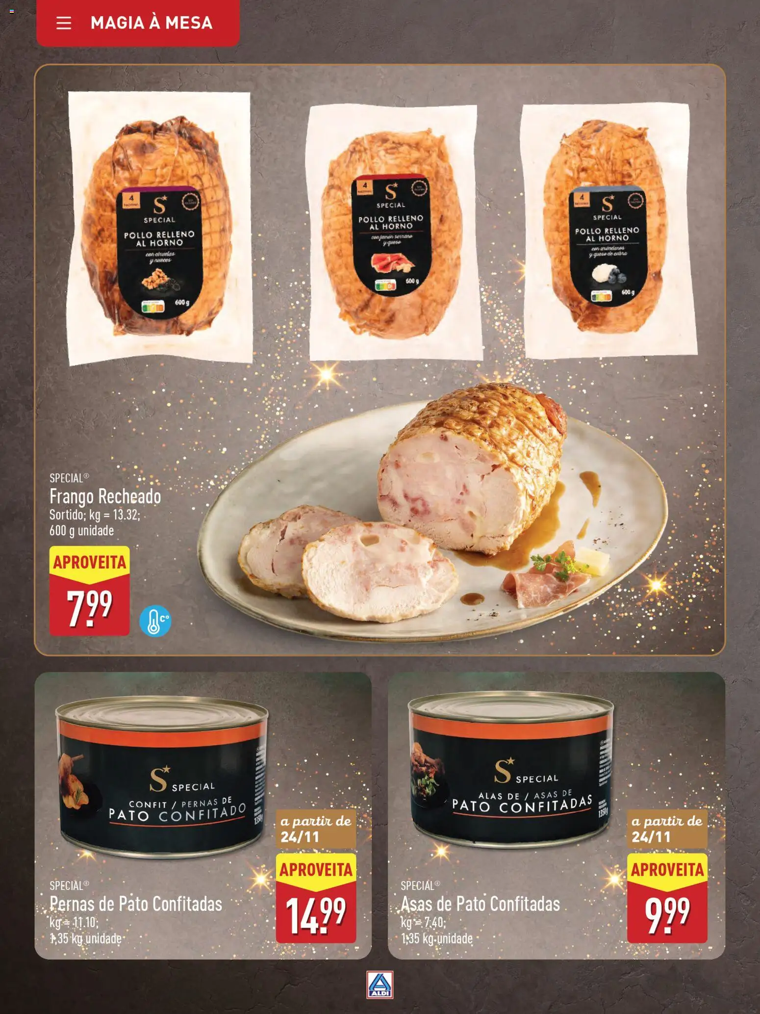 Aldi folheto │ válido de 22.11.2025 | Página: 24 | Produtos: Frango, Mesa