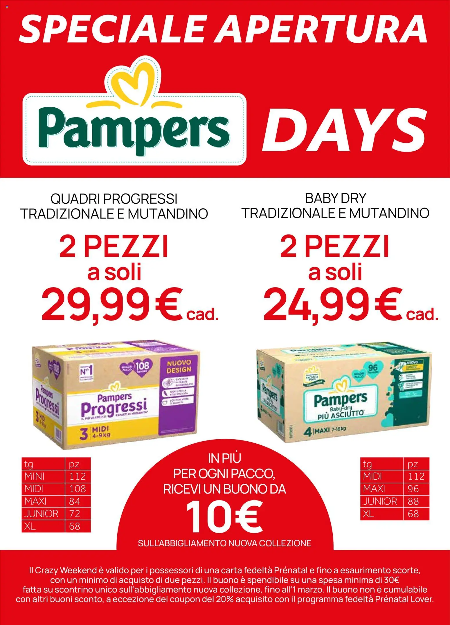 Volantino Prenatal del 26.02.2026 | Pagina: 6 | Prodotti: Pampers