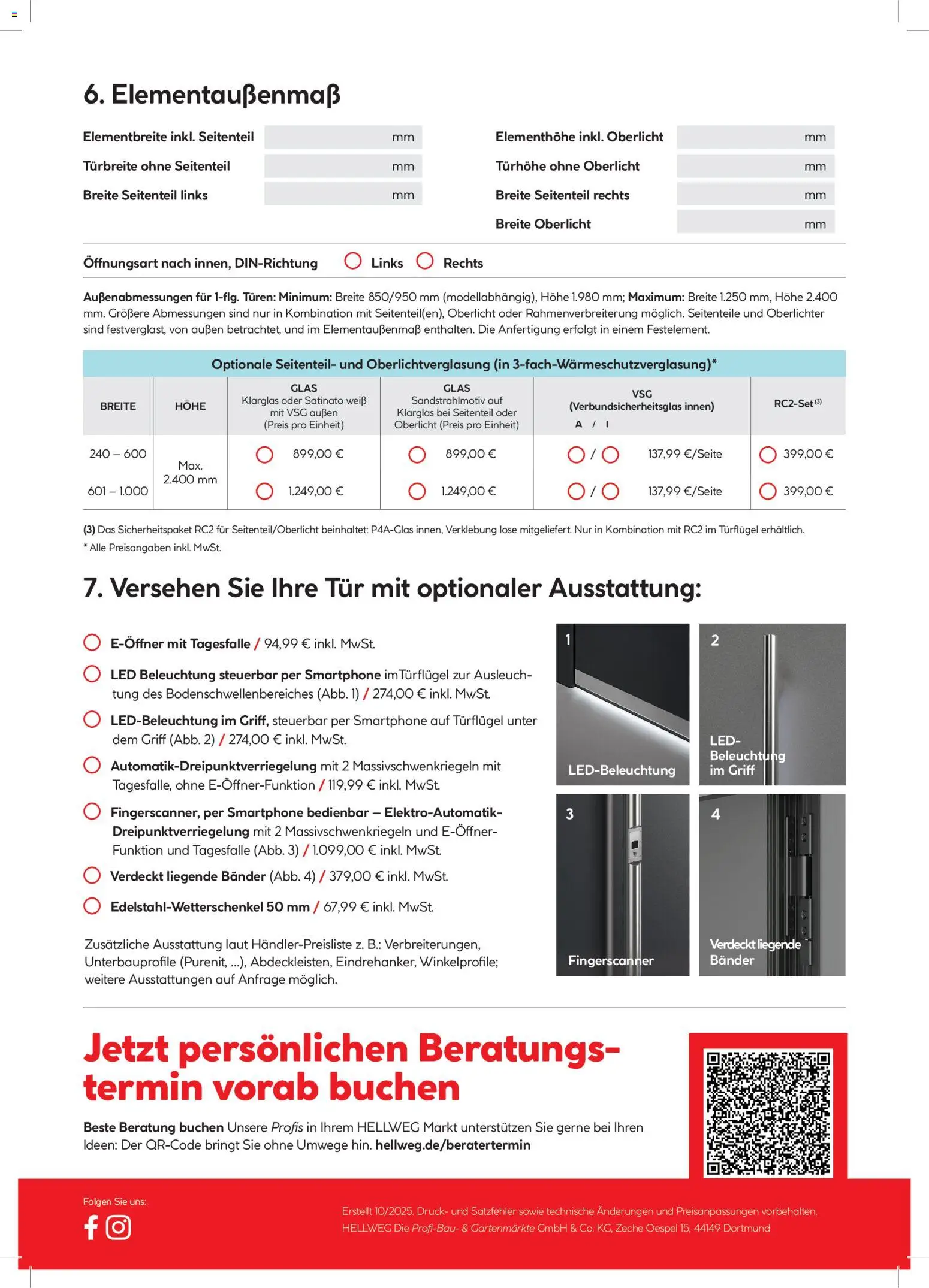 Hellweg Prinar Außentüren Katalog – gültig ab 05.12.2025 | Seite: 4 | Produkte: Tür, Smartphone