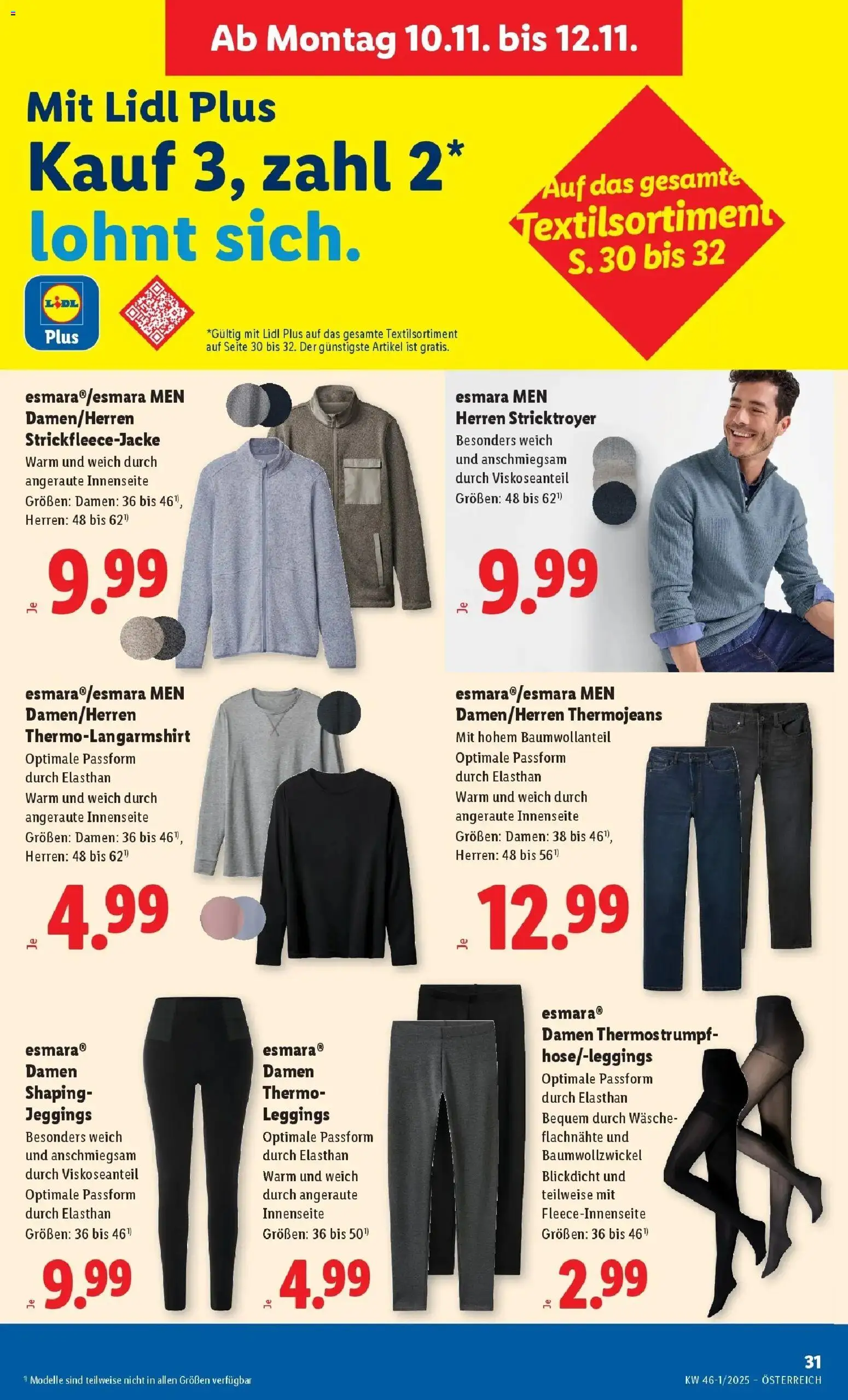 Lidl Flugblatt - Jenbach, Eferding, Dornbirn gültig ab 06.11.2025 | Seite: 33 | Produkte: Leggings