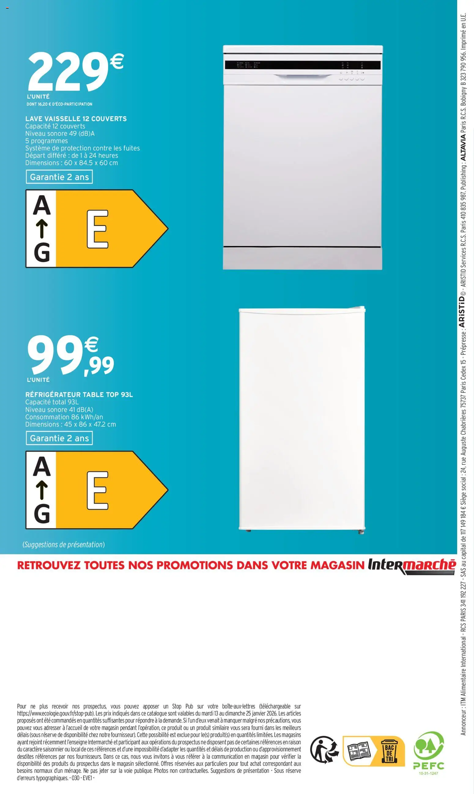 {H1} | Page: 8 | Produits: Réfrigérateur, Table