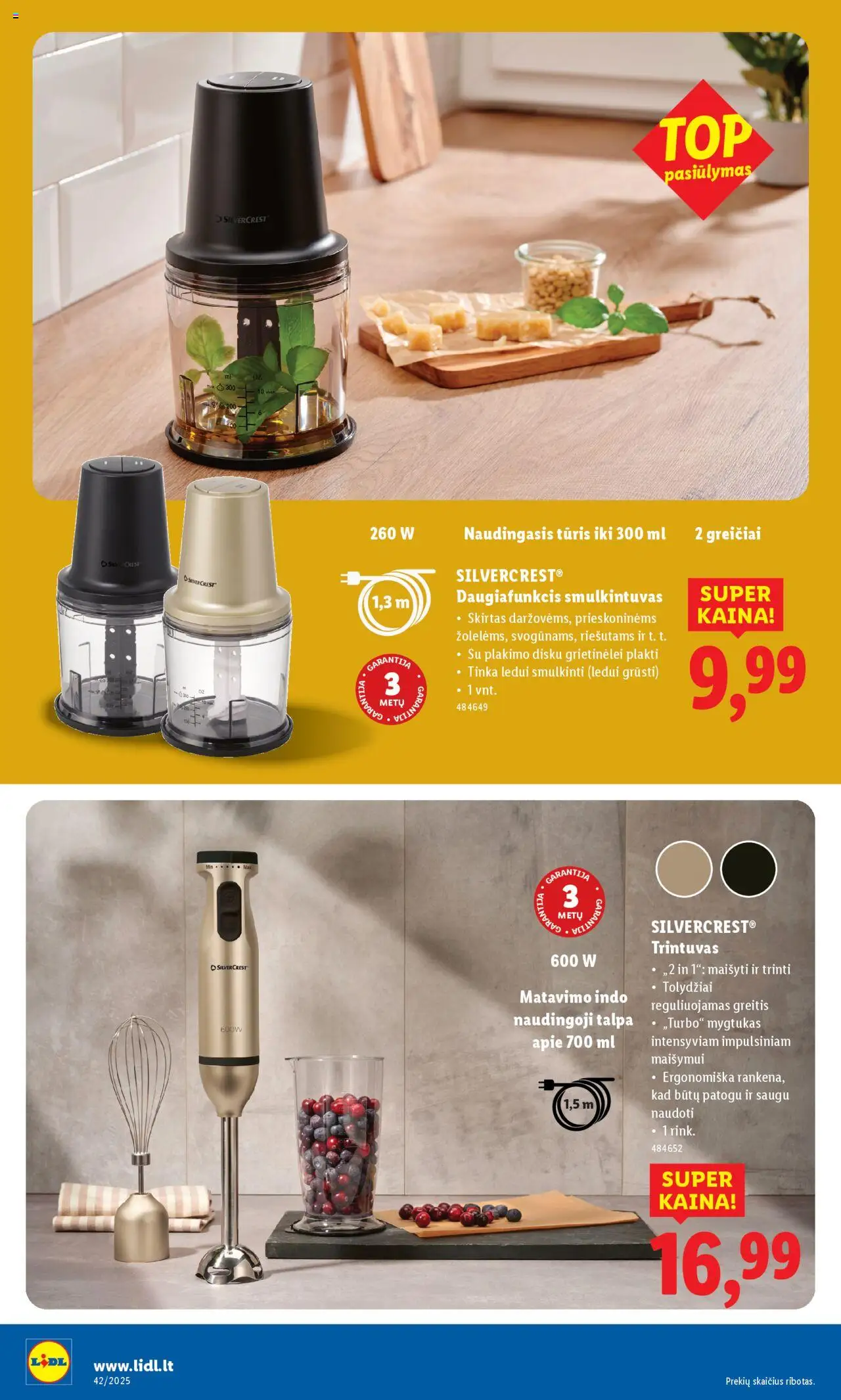 LIDL akcijos nuo 13.10.2025 | Puslapis: 4 | Prekių: Smulkintuvas