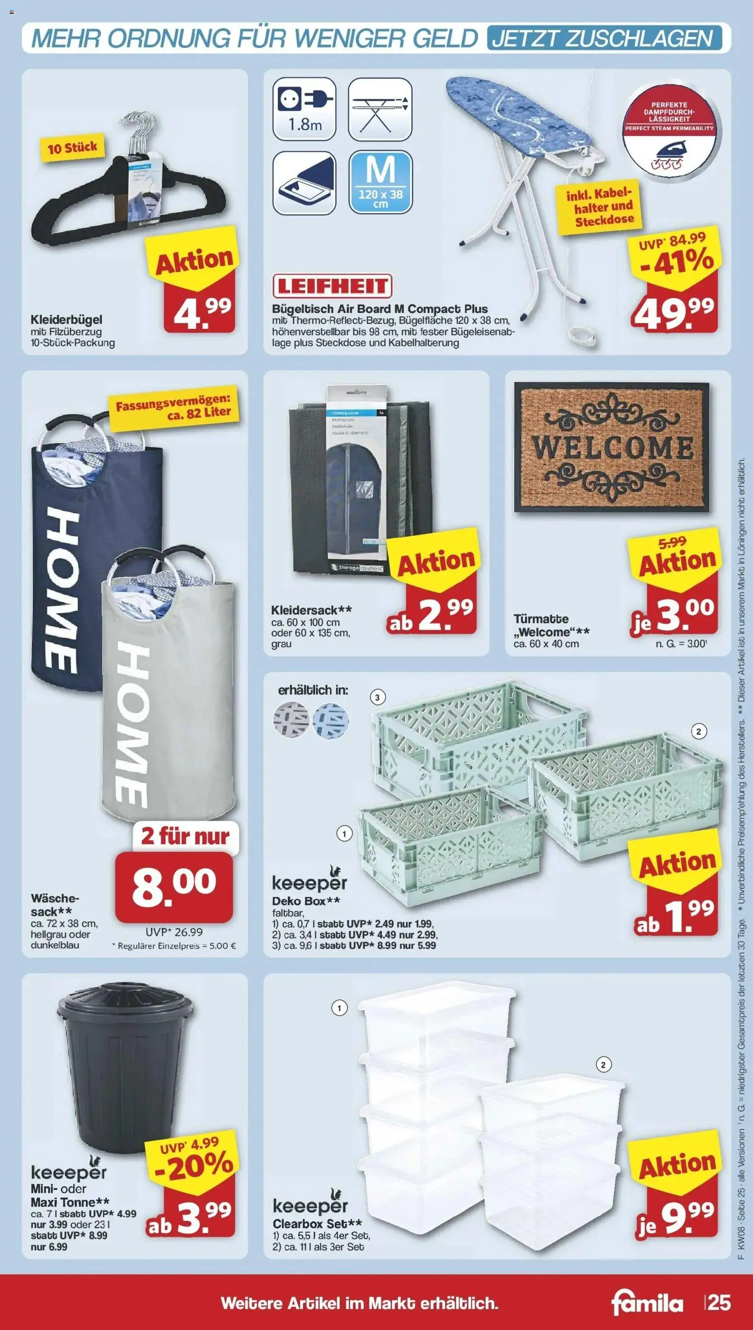 Famila Nordwest - Famila: Wochenangebote – gültig ab 16.02.2026 | Seite: 27 | Produkte: Kabel, Steckdose, Box, Kleiderbügel