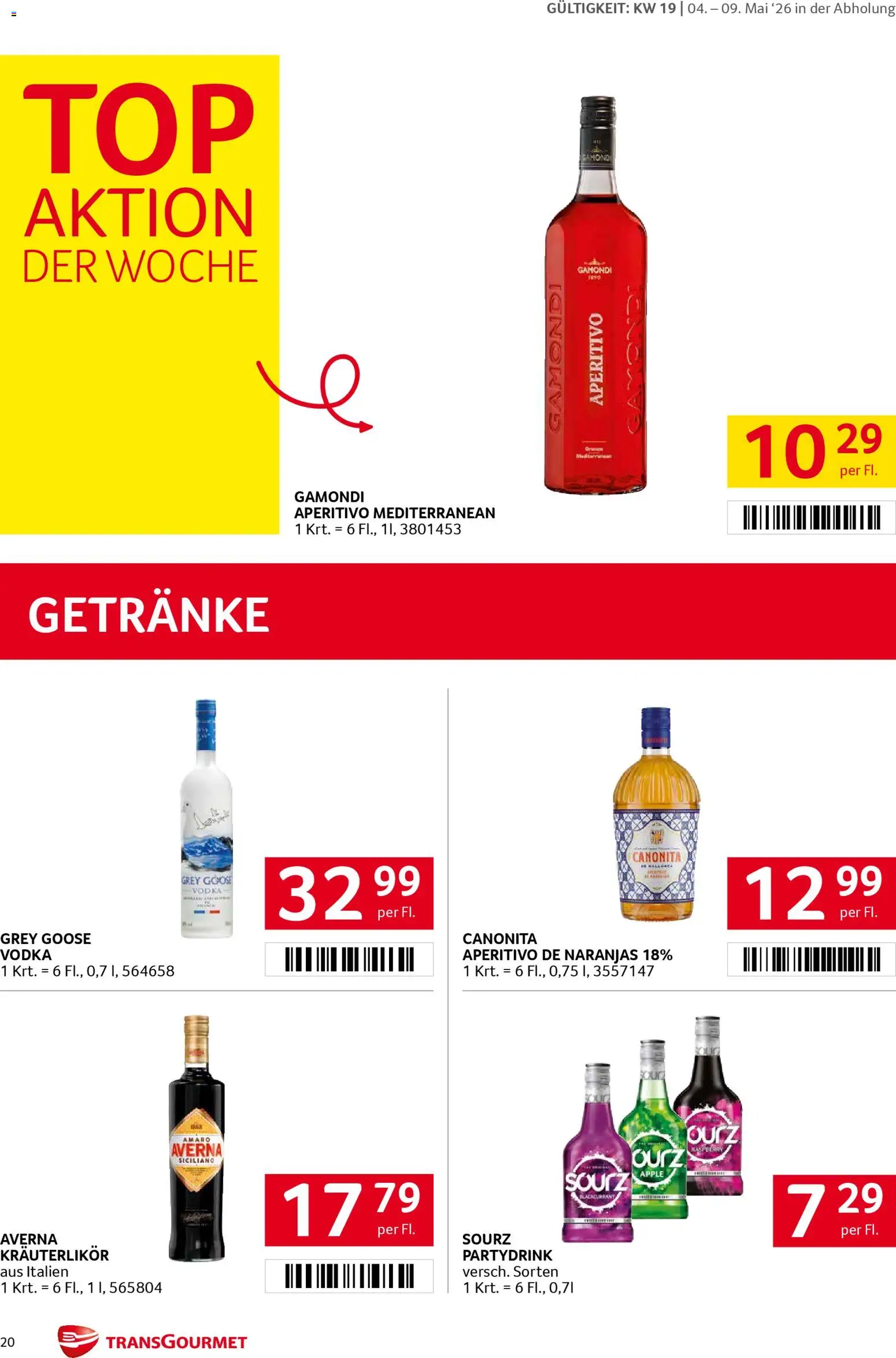 Transgourmet Flugblatt gültig ab 04.05.2026 | Seite: 20 | Produkte: Apple