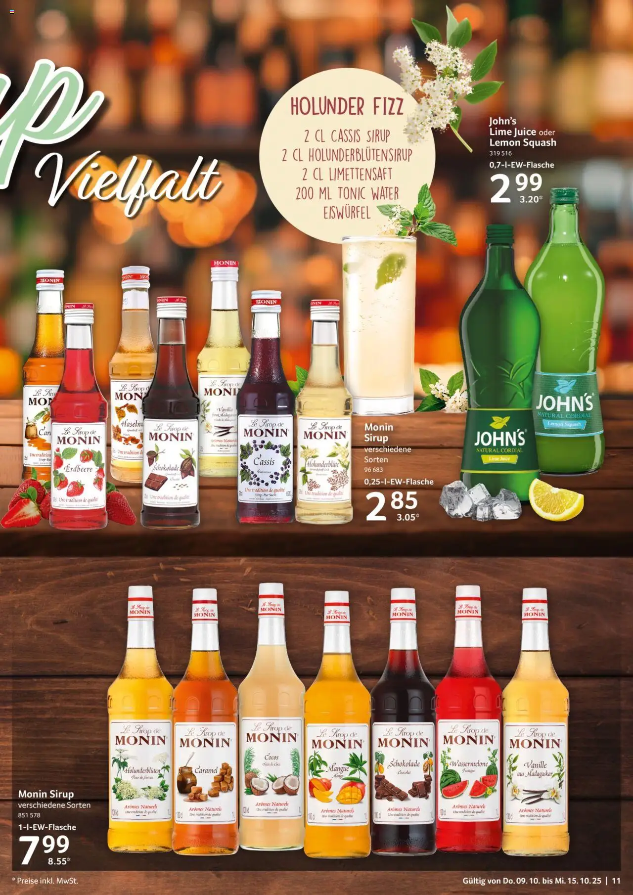 Selgros Prospekt 	 – gültig ab 09.10.2025 | Seite: 11 | Produkte: Schokolade, Sirup, Wassermelone