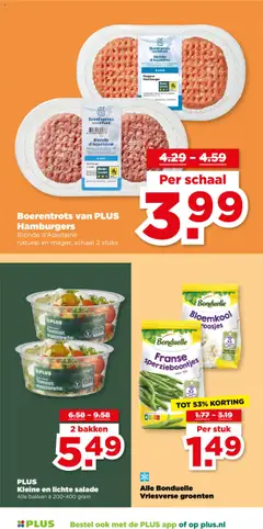 PLUS Kleine en lichte salade, Kleine salade Tomaat mozzarella, Alle bakken à 200-400 gram - Voorbeeld van een folder van Plus, geldig van 22.10.2025 | Pagina: 14